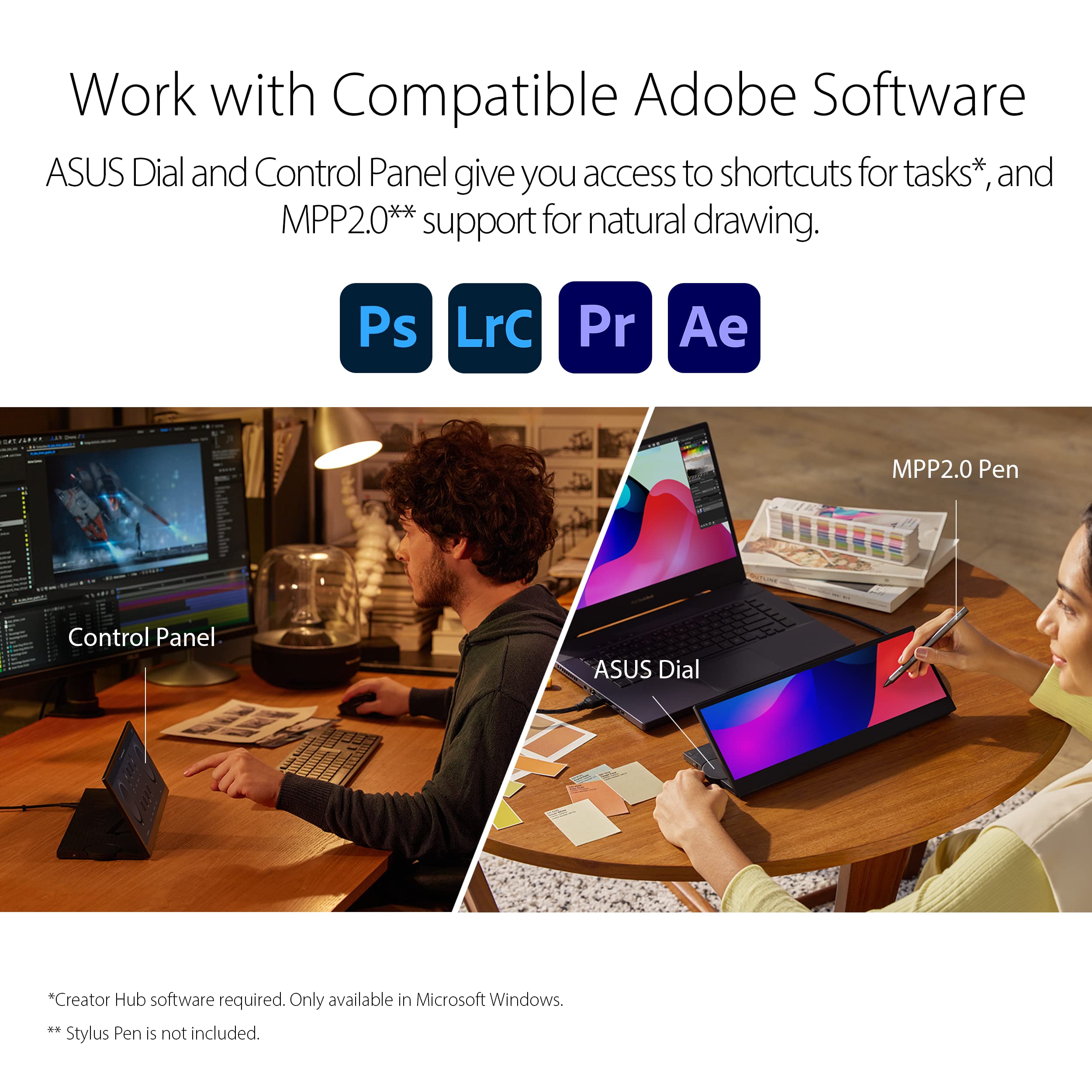 Asus Proart Display 14    Portable Touch Screen (Pa147Cdv) - 32:9 (1920 X 550), Ips, 100% Srgb, Color Accuracy ?E < 2, Calman Ve