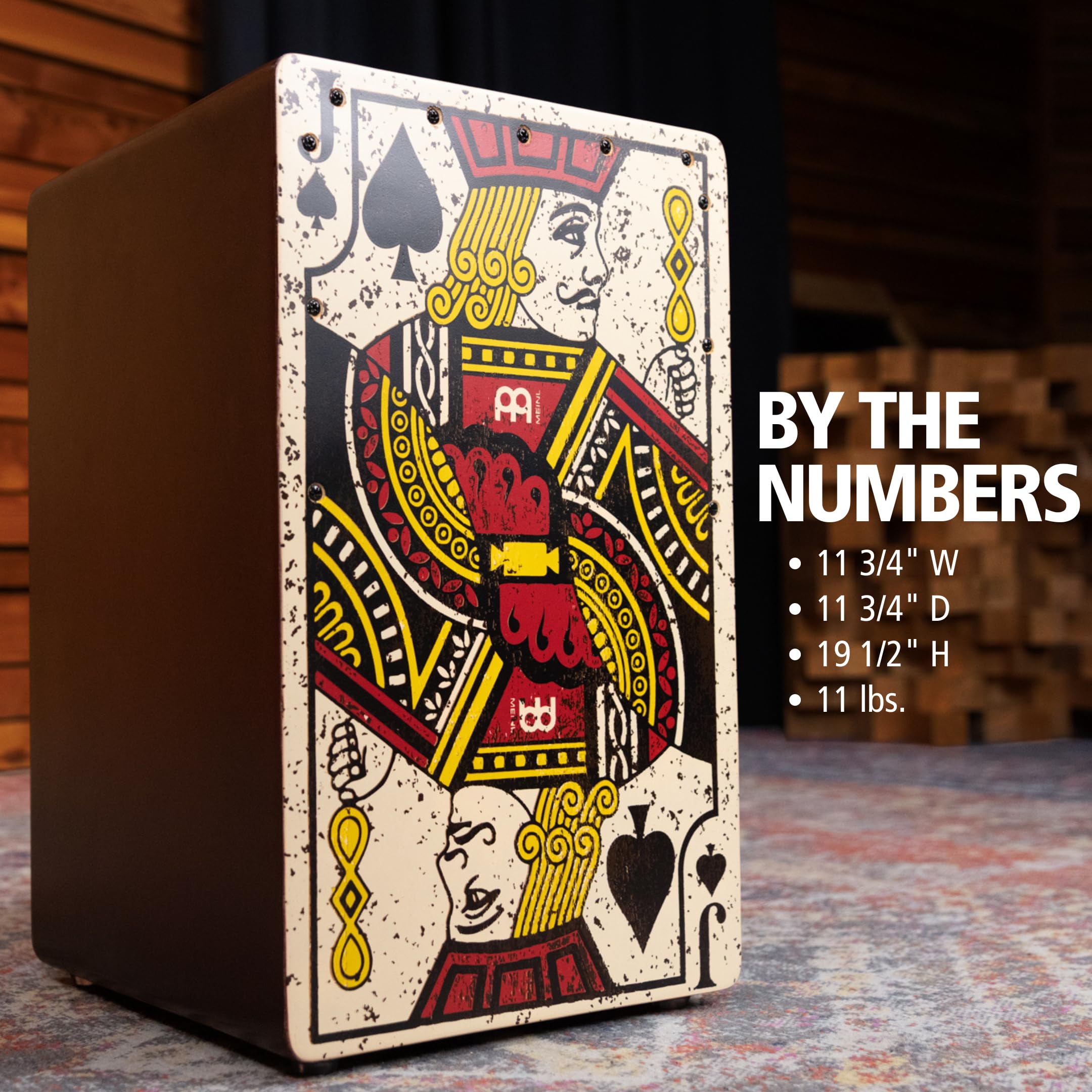 Meinl Percussion Backbeat Bass Cajon Box Drum With Ported Sound Hole And Snares   Not Made In China   For Acoustic Music, 2 Year