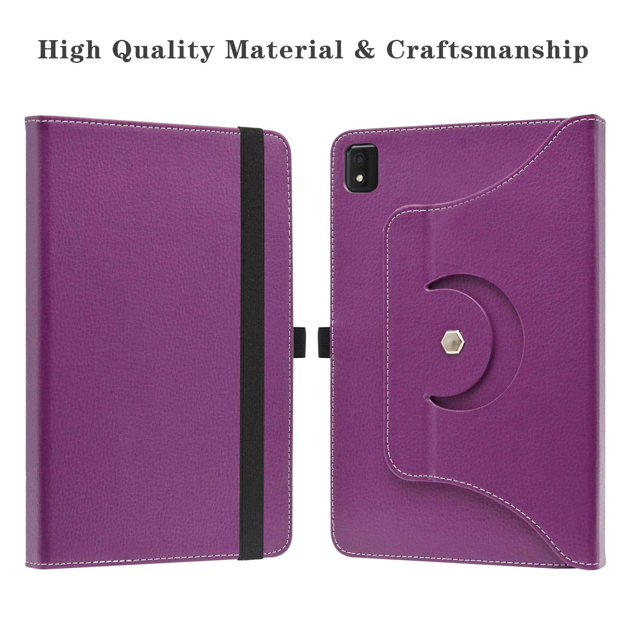 Jrtal Compatible With Tcl Tab Pro 5G Case/Tcl Tabmax 10.4 Case,360 Degree Rotation Stand Premium Pu Cover For 10.36 Tcl Tab Pro