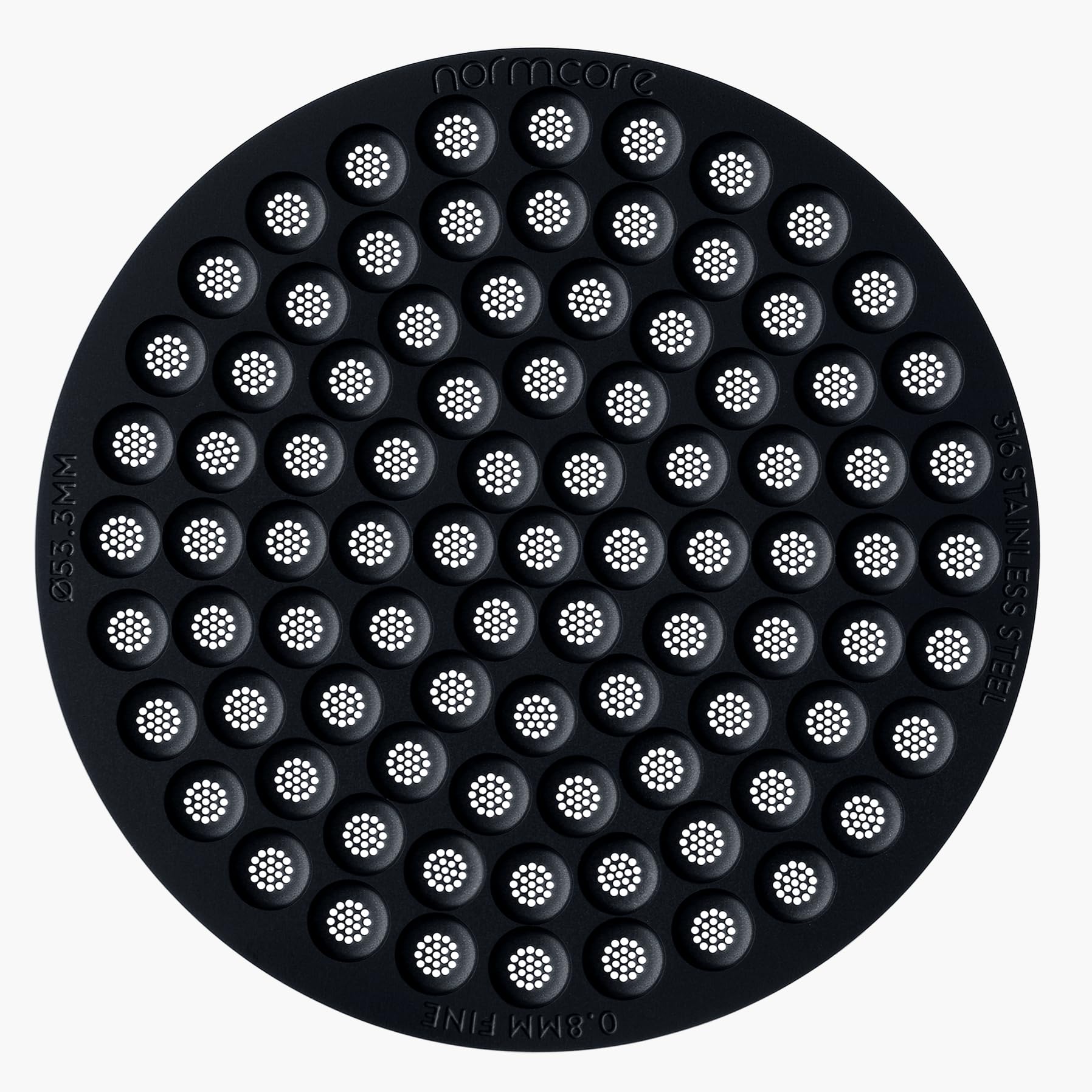 Normcore 53.3mm Puck Screen, 0.8mm Thickness, Lower Shower Screen, Reusable Metal Filter for Breville Sage 54mm Portafilter Bask