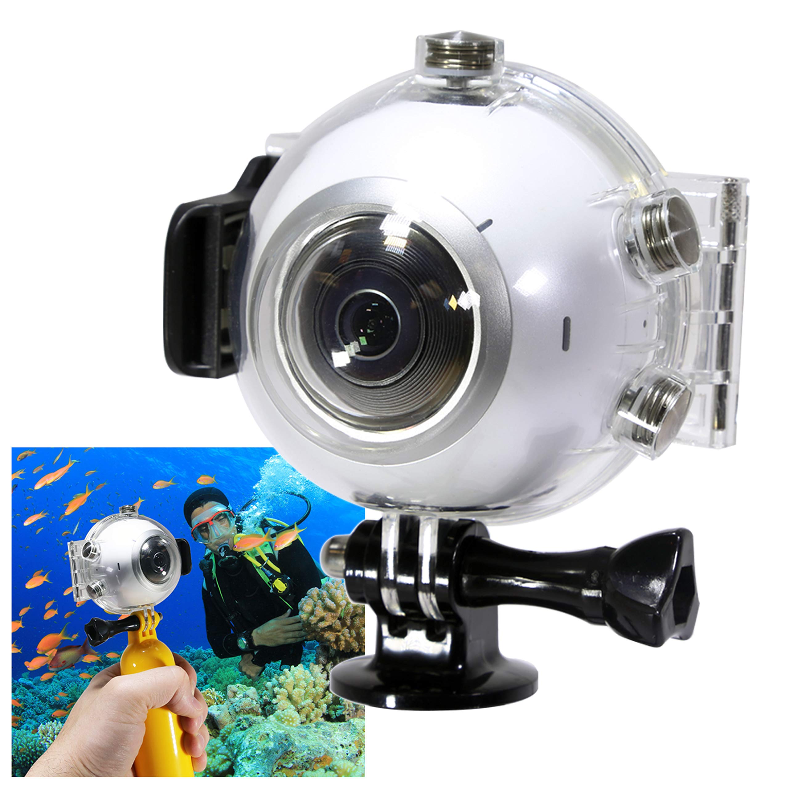 Underwater Housing Case For Samsung Gear 360 Camera (2016 V1 Only)   Not 2017 Version