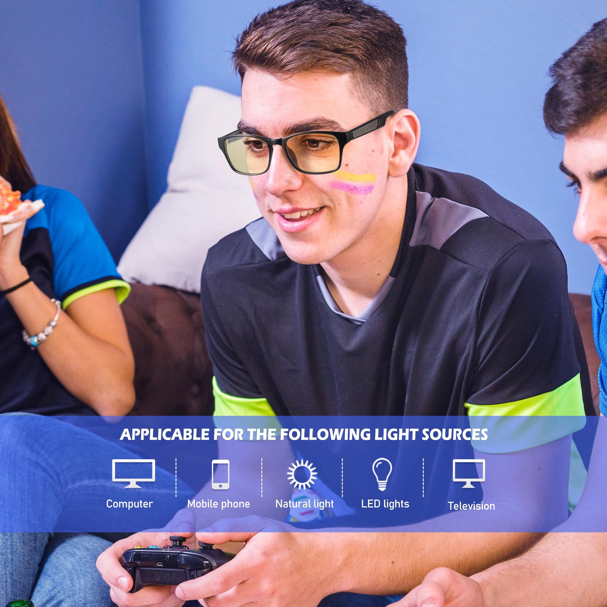 Anyluv Mens Blue Light Glasses Lightweight Anti Blue Light Blocking Computer Gaming Glasses Eyes Protection With Carbon Fiber De