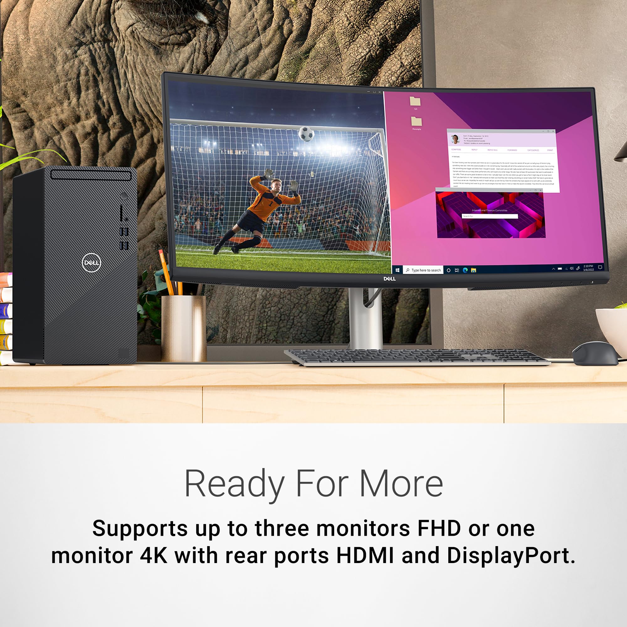 Dell Inspiron 3030 Desktop - Intel Core i7, 16GB RAM, 1TB SSD, UHD Graphics, Windows 11 Pro, Mist Blue, Model i3030-7738