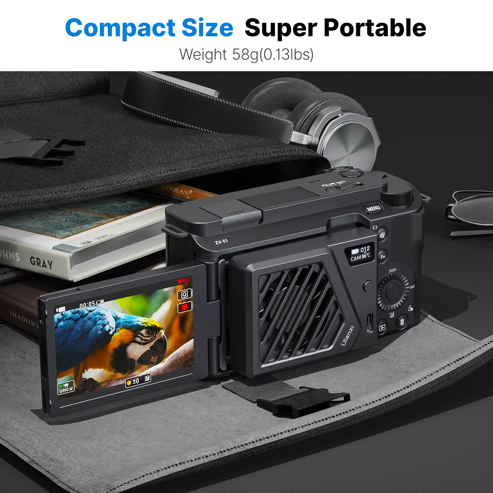 Upgrade Camera Cooling Fan For Sony/Canon/Fujifilm/Nikon Dslr Cameras Video Shooting Accessories Flexible Adjustment Spring Moun