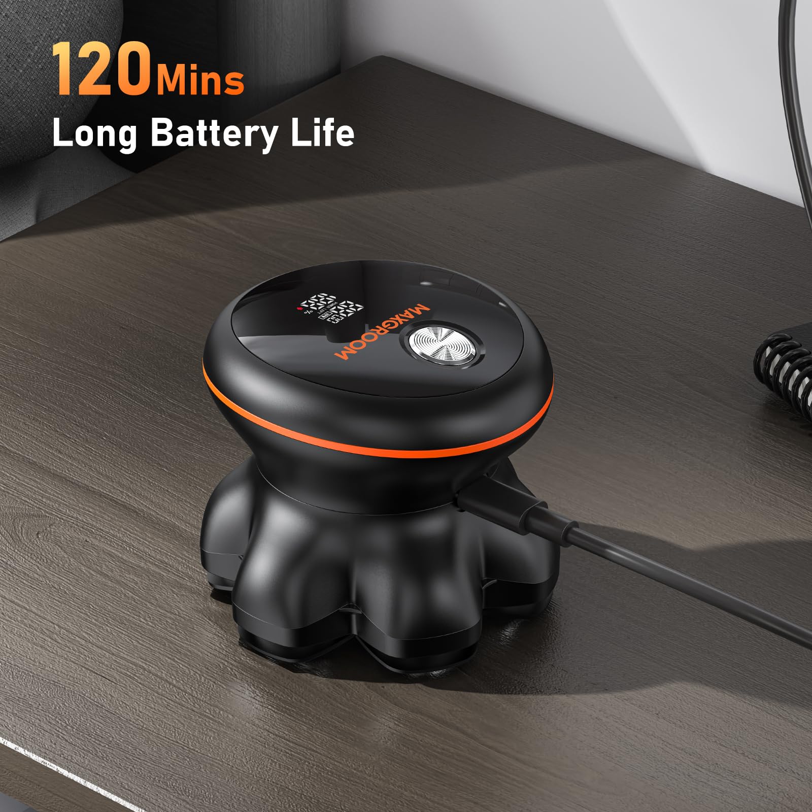 Maxgroom 7D Head Shavers For Bald Men   Wet/Dry Electric Razor With Flexible Blades, Close Shave, Cordless Rechargeable, Waterpr