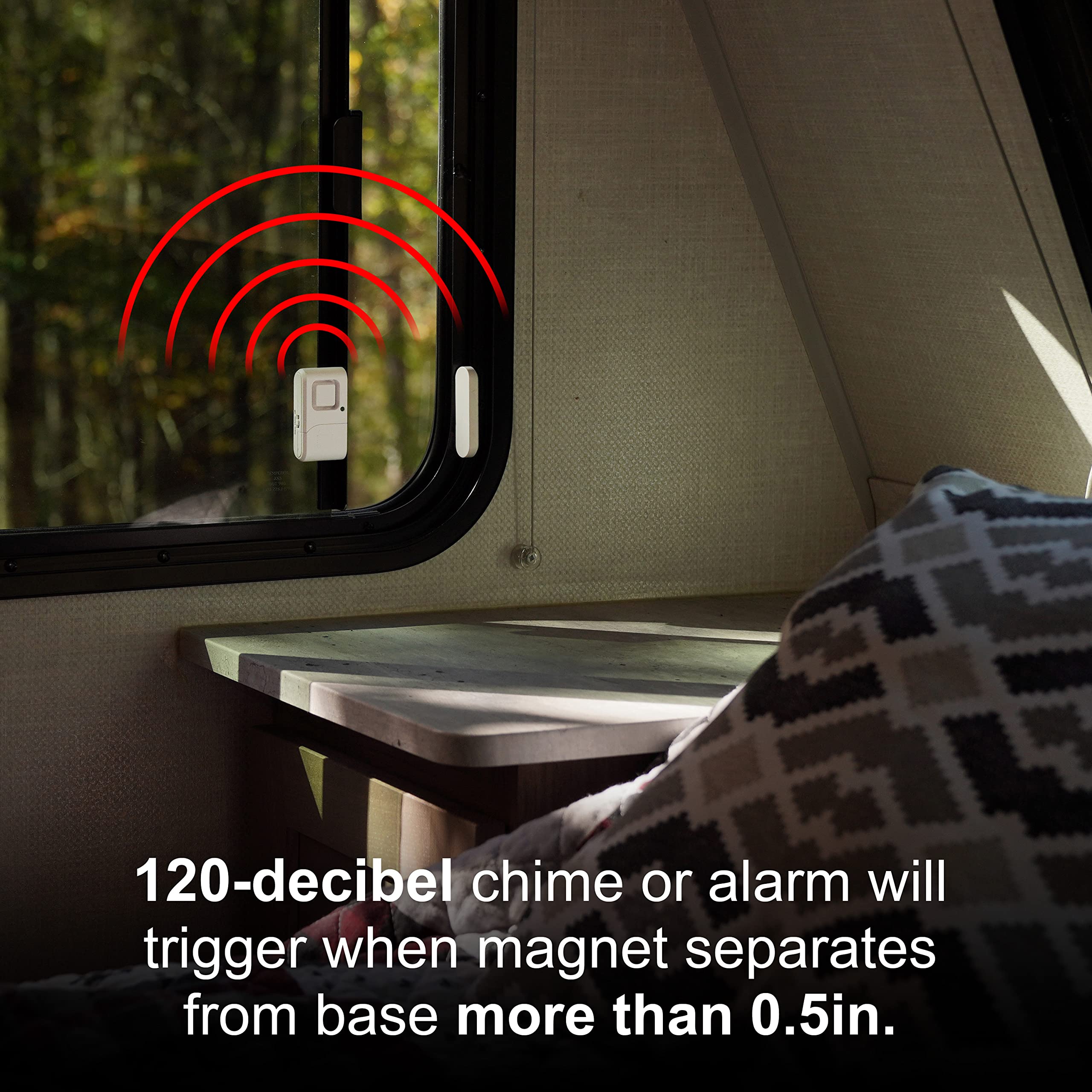 Ge Personal Security Window And Door Alarm, 2 Pack, Diy Protection, Burglar Alert, Wireless Chime/Alarm, Easy Installation, Home