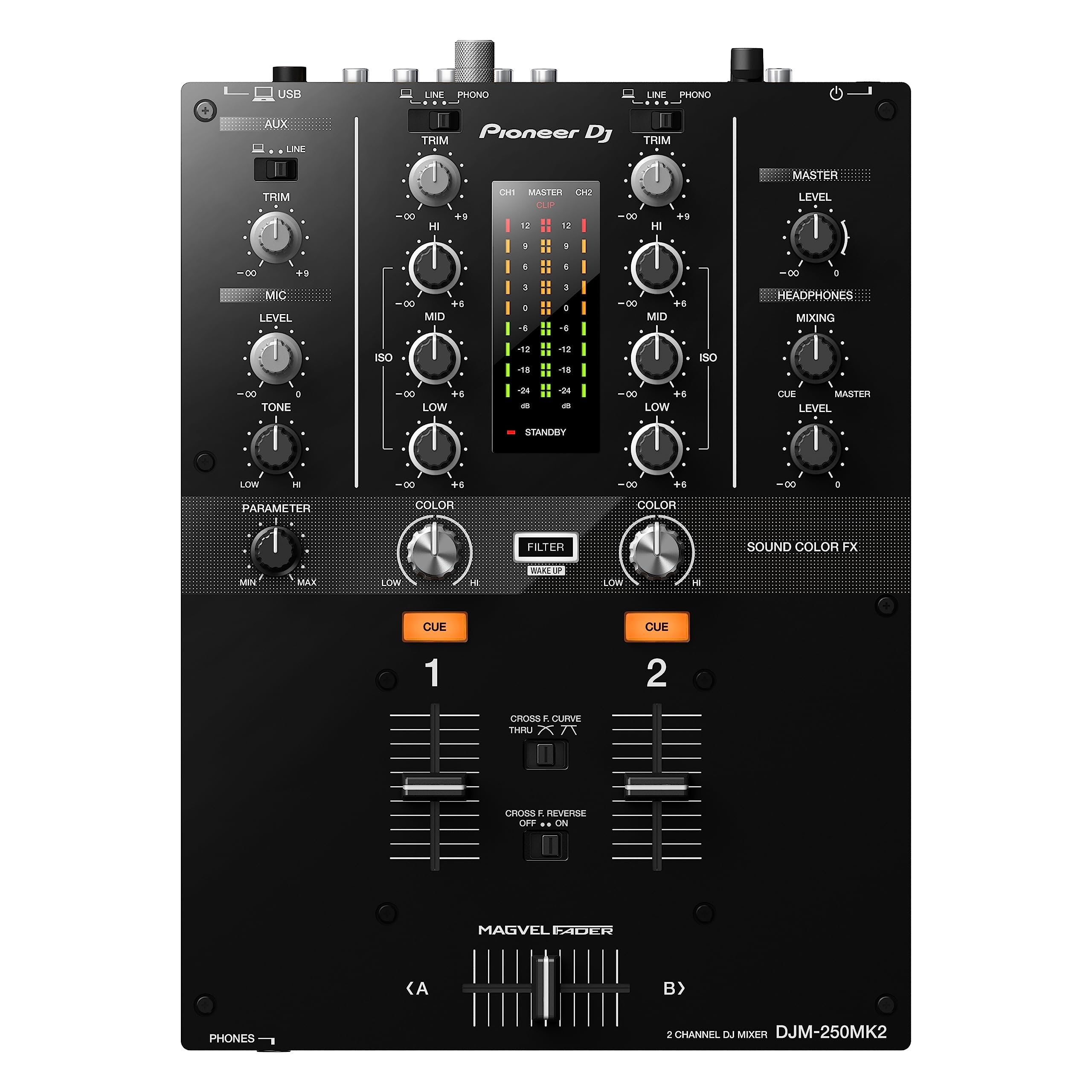 Pioneer Dj Djm 250Mk2 2 Channel Dj Mixer