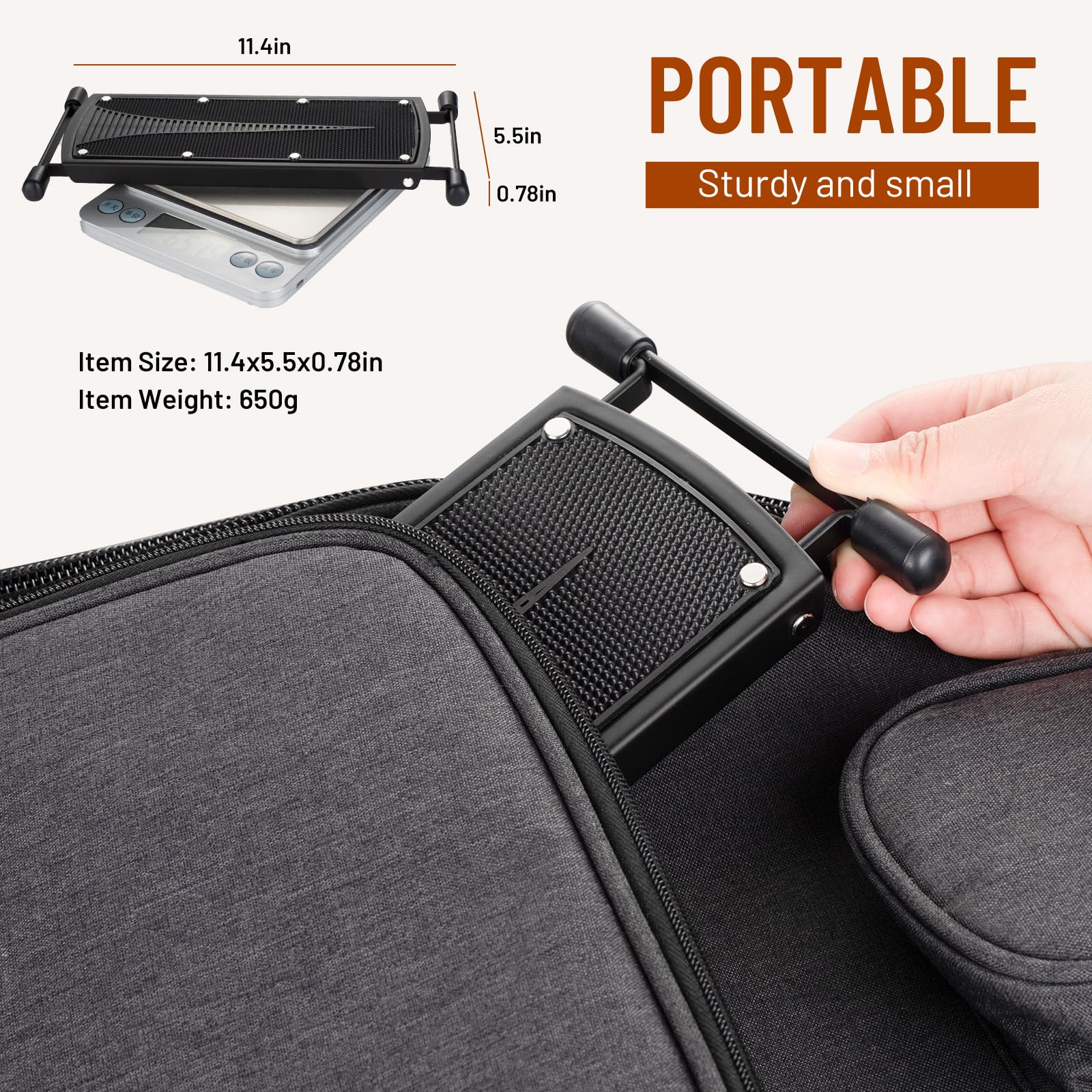 Cahaya Guitar Foot Stool: 6 Position Height Guitar Foot Rest Folding Extra Stable Foot Rest Stool With Rubber Feet And Non Slip