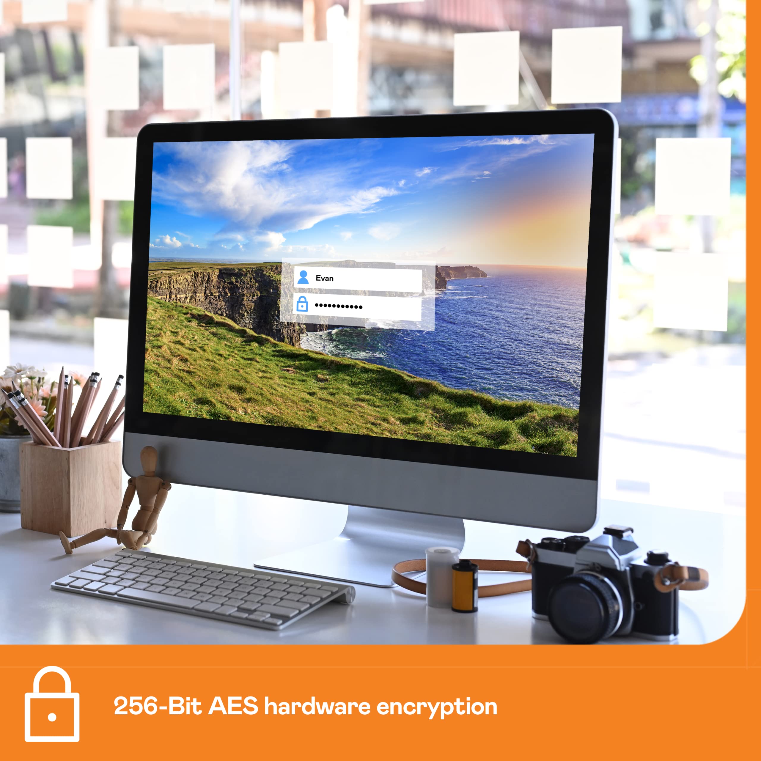 Wd 24Tb My Book Desktop External Hard Drive, With Password Protection And Backup Software, Usb 3.2 Gen1, Exfat   Wdbbgb0240Hbk N