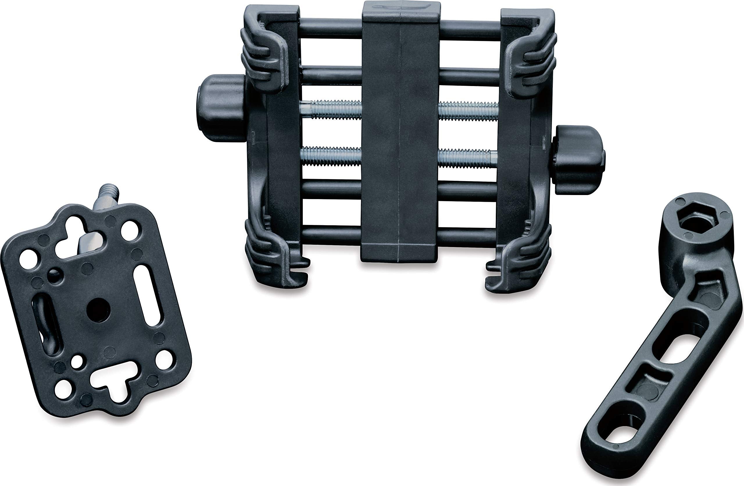 Kuryakyn 1676 Motorcycle Accessory: Clutch/Brake Perch Mount Tech-Connect Cradle GPS Device/Phone Holder Mounting Kit, Large, Bl