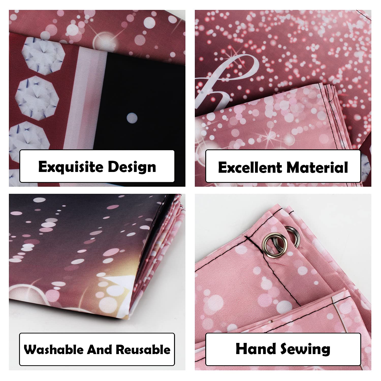 Hamigar 6X4Ft Happy 23Rd Birthday Banner Backdrop   23 Years Old Birthday Decorations Party Supplies For Women   Rose Gold