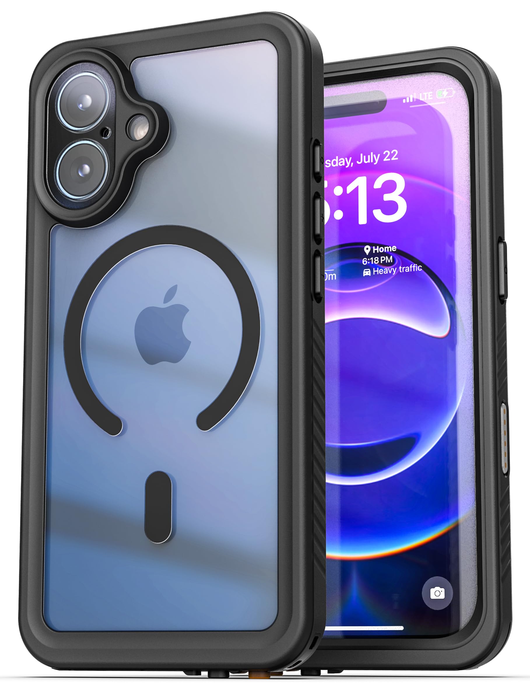 ENCASED for iPhone 17 Waterproof Case with Camera Control Capture Button [IP-68] Full Body Protection with Built-in Screen Prote