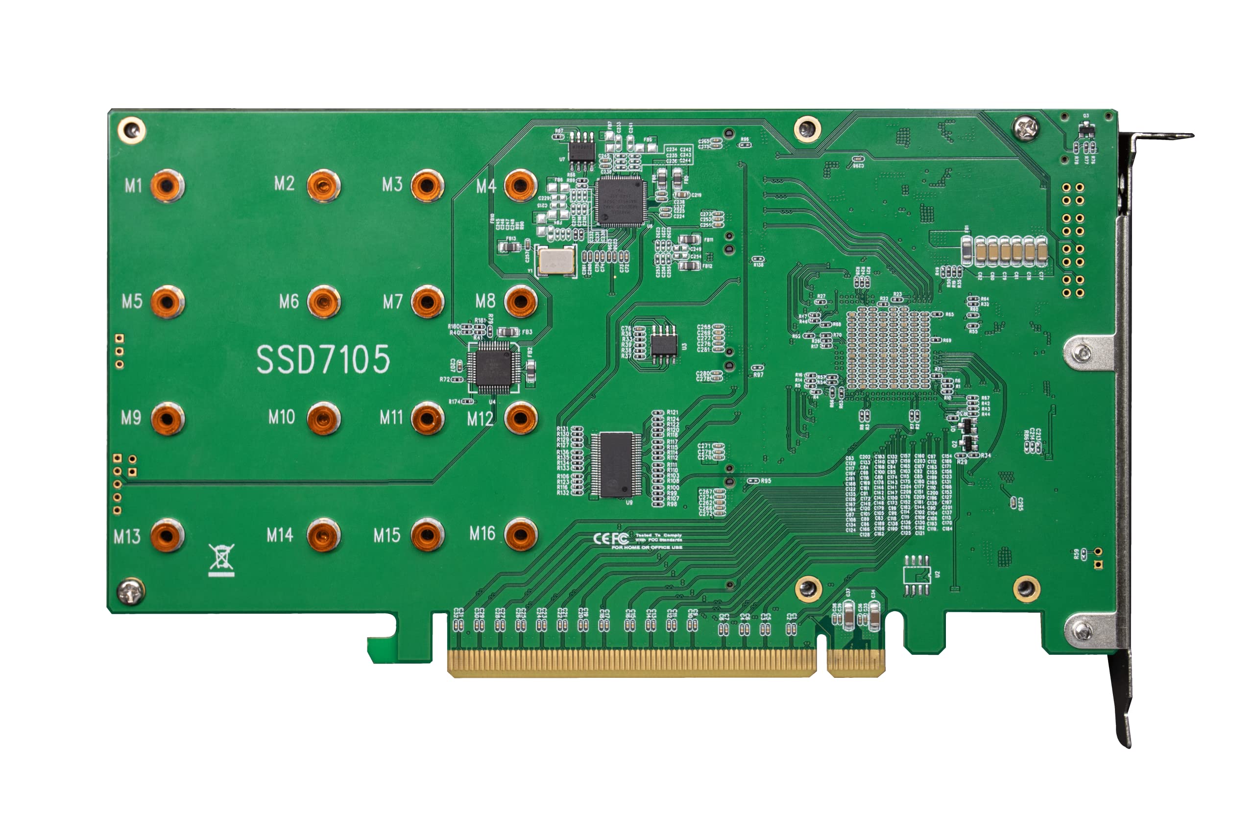 Highpoint 4 Port M.2 Ssd7105 Pcie Gen3 Bootable Nvme Raid Controller For Windows & Linux Systems.