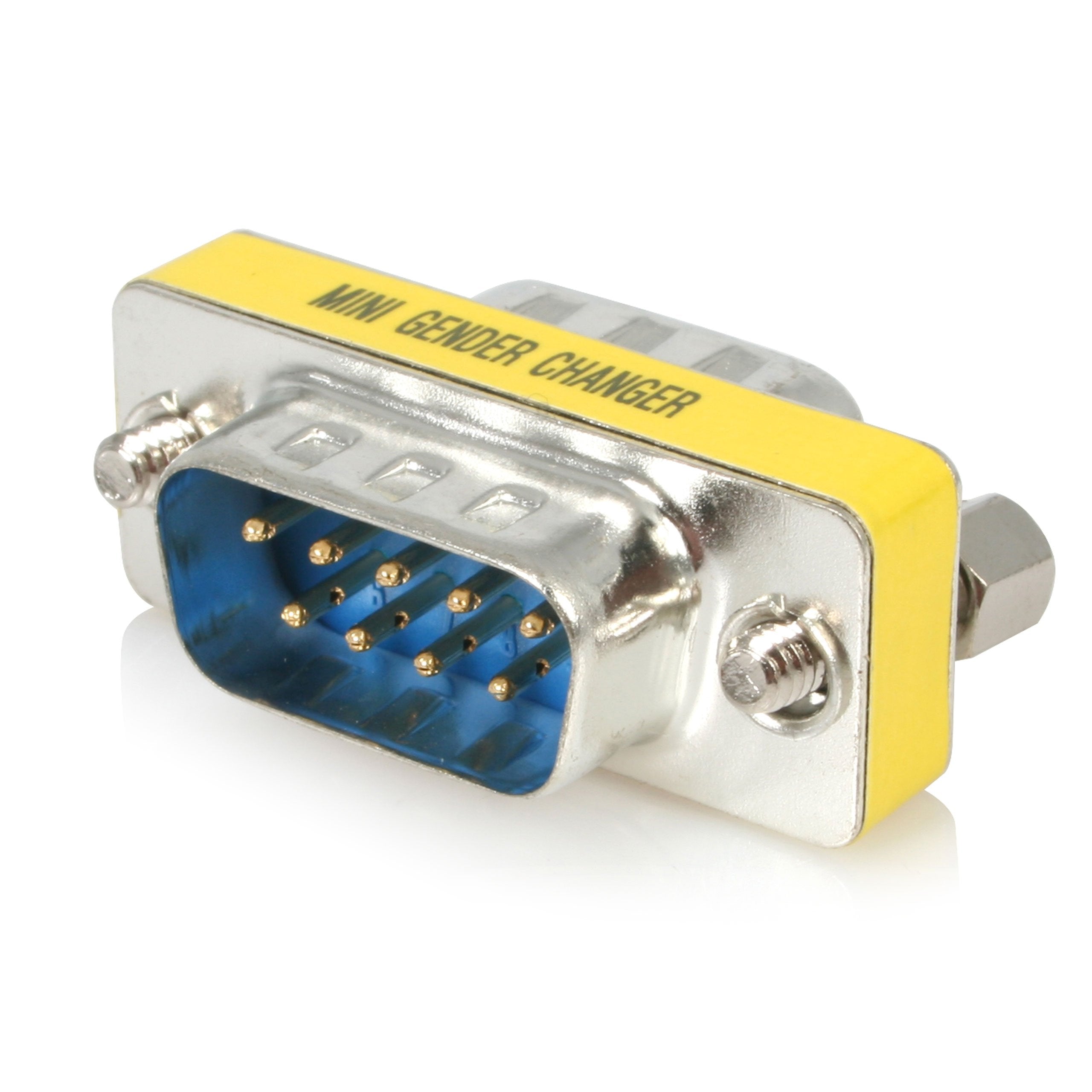 This Slimline Db9 Gender Changer Features Two Slimline Db9M Connectors, Offering
