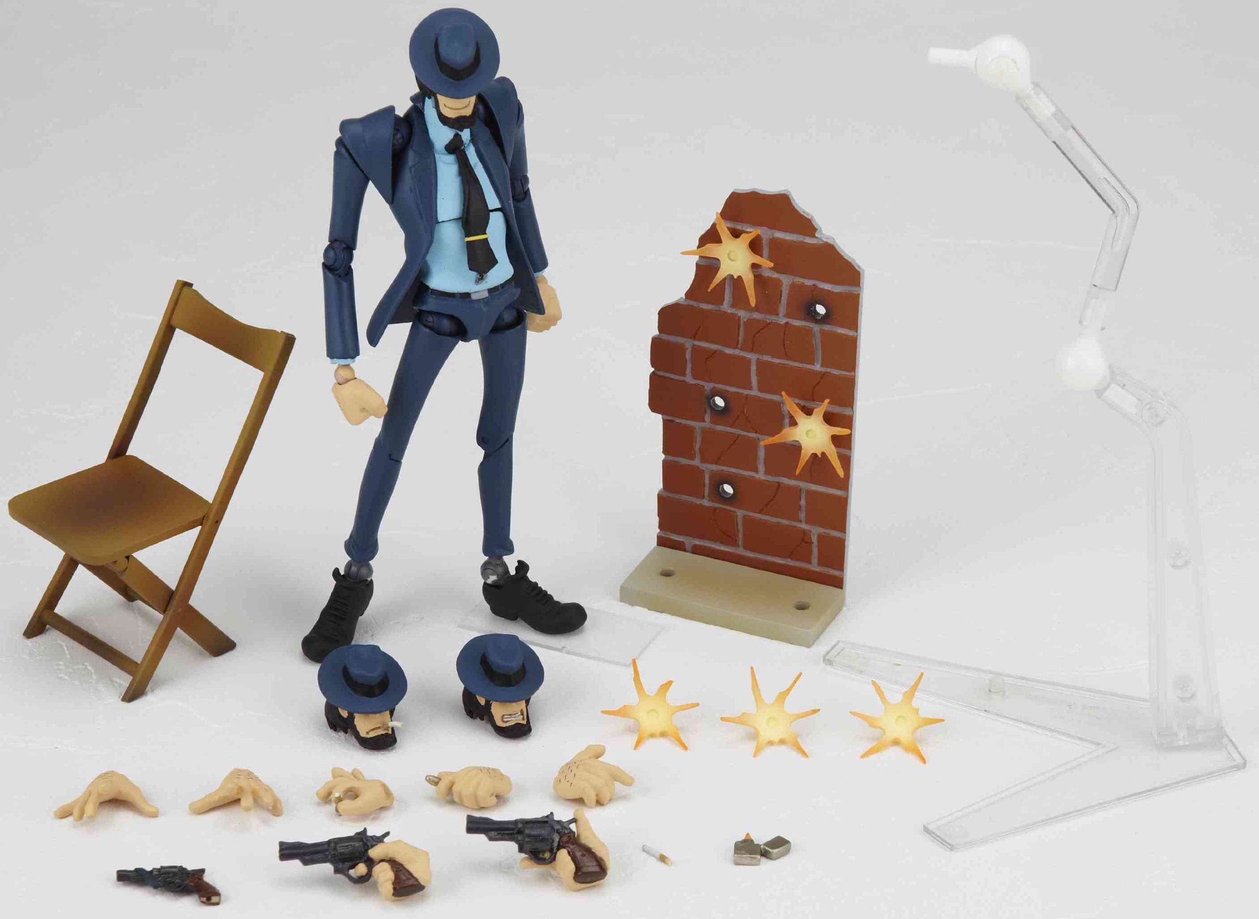 Kaiyodo Jap.   Lupin Iii Figurine Revoltech Yamaguchi #098 Daisuke Jigen