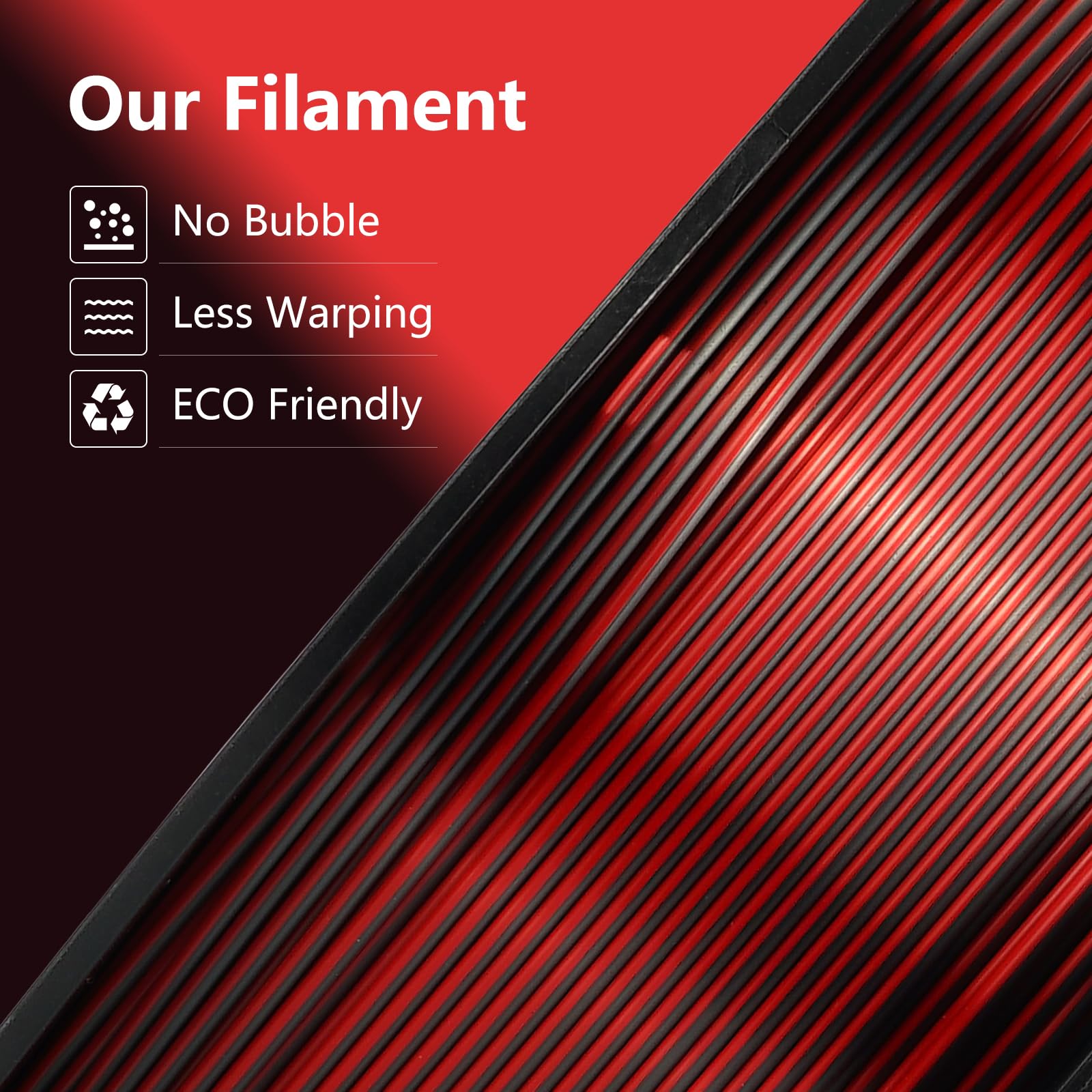 Kingroon Pla 3D Printer Filament, Dual Color Silk Pla Filament, Dimensional Accuracy +/- 0.03 Mm, 1Kg Spool(2.2Lbs), 1.75 Mm, Bl