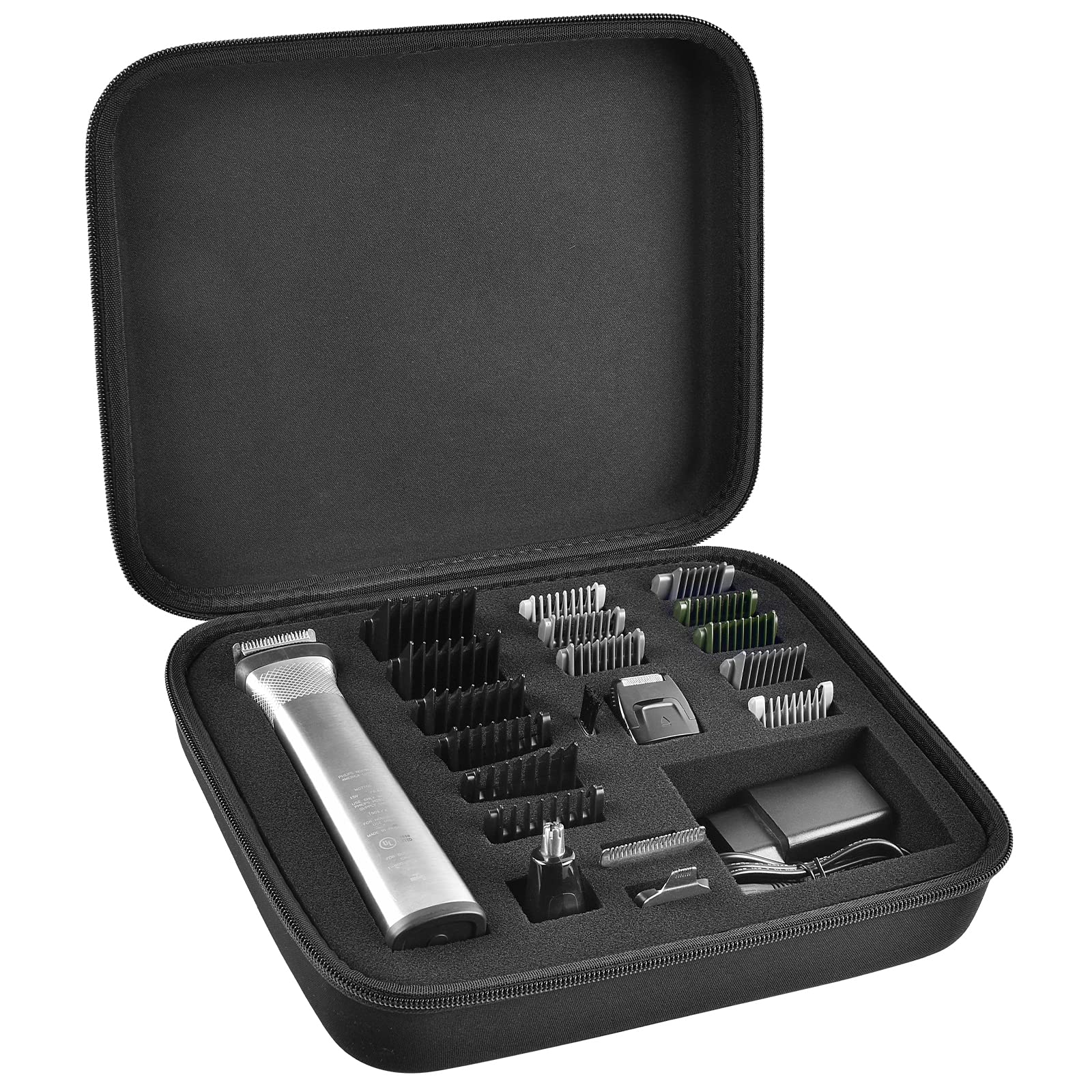 Case Compatible With Philips Multigroom Series 7000,Men'S Grooming Kit With Trimmer Mg7750/49. Storage Holder Fits For 18 Attach