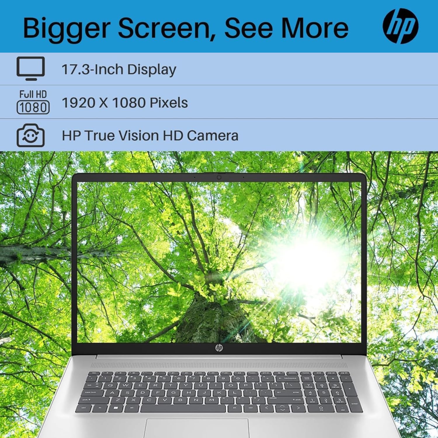 Hp Essential 17.3'' Fhd Laptop, Amd Ryzen 7 7730U, Amd Radeon Graphics, 32Gb Ram, 1Tb Pcie Ssd, Numeric Keypad, Backlit Kb, Webc