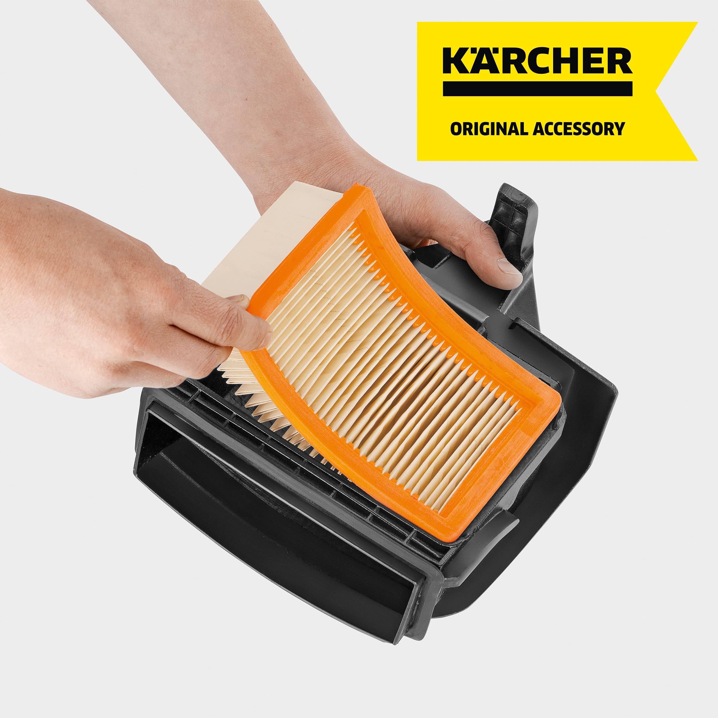 Krcher   Reusable Flat Pleated Filter For Karcher Wet Dry Vacuum   For Karcher Wd 4, Wd 5/P And Wd 6 P S Wet Dry Vacuum Cleaners