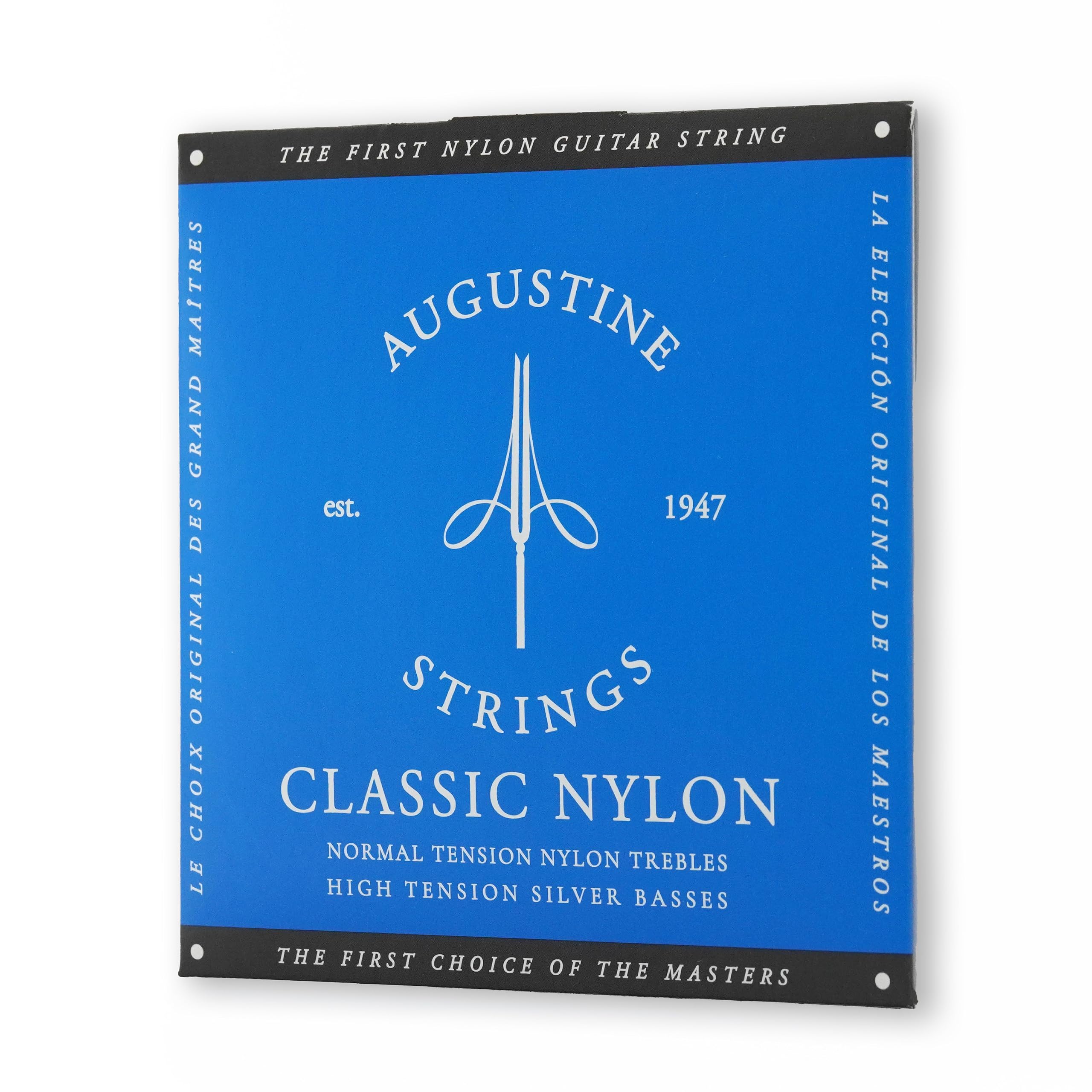 Augustine Strings Classic Blue - High Tension Classical Guitar Strings - The Original Nylon String - 1 Set