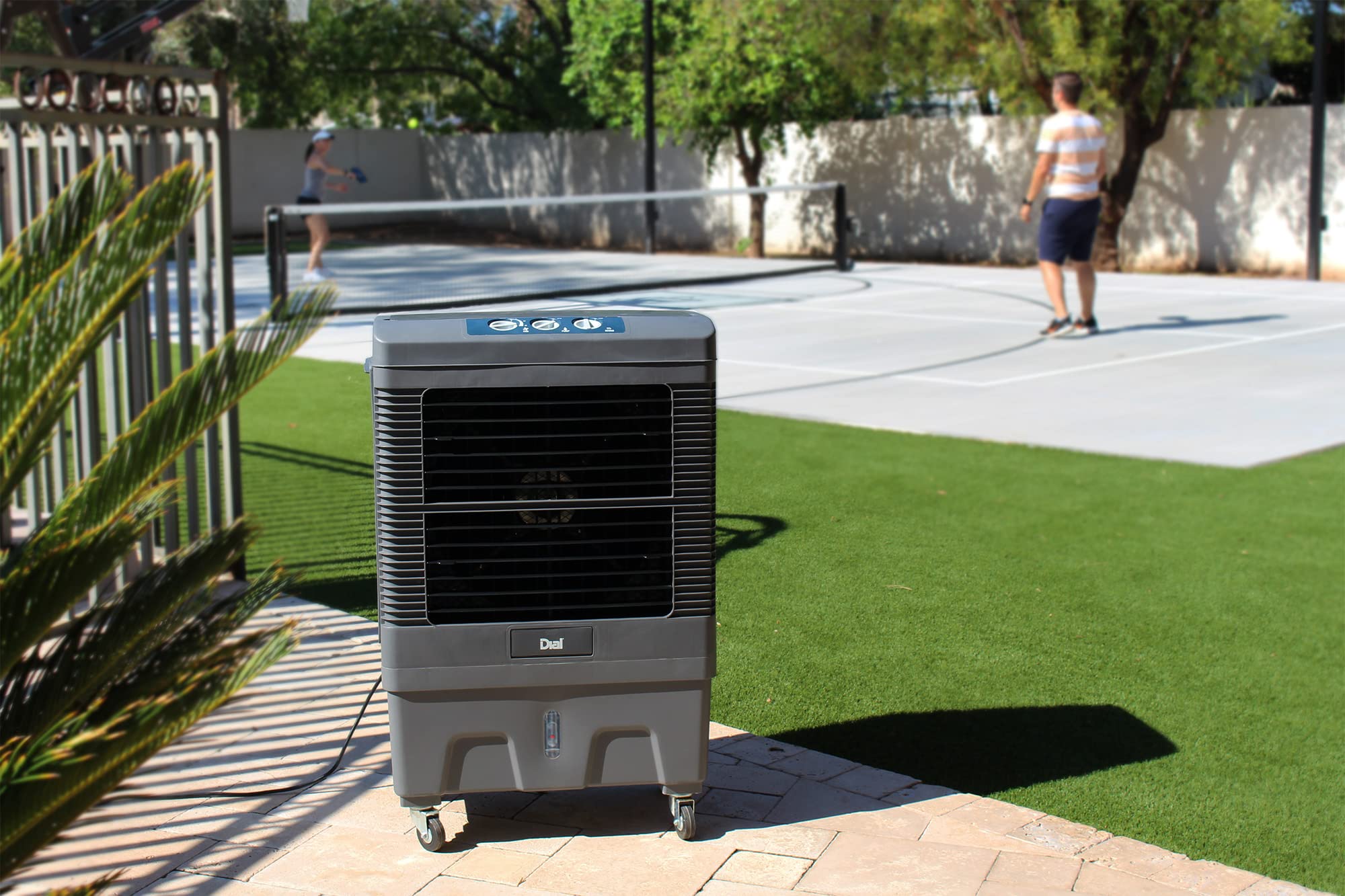 Dial 3 Speed Portable Evaporative Cooler   Up To 1000 Sqft, 3500 Cfm   Pec A 3500 1M Grey