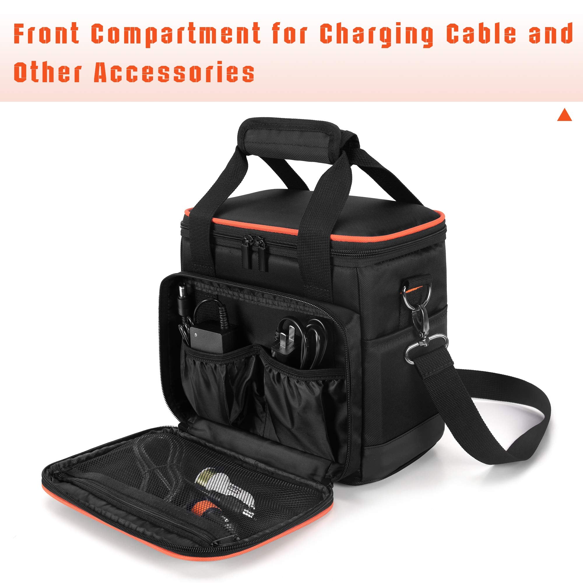 Trunab Travel Carrying Bag Compatible With Jackery Explorer160/240/300, Portable Power Station Storage Case With Waterproof Bott