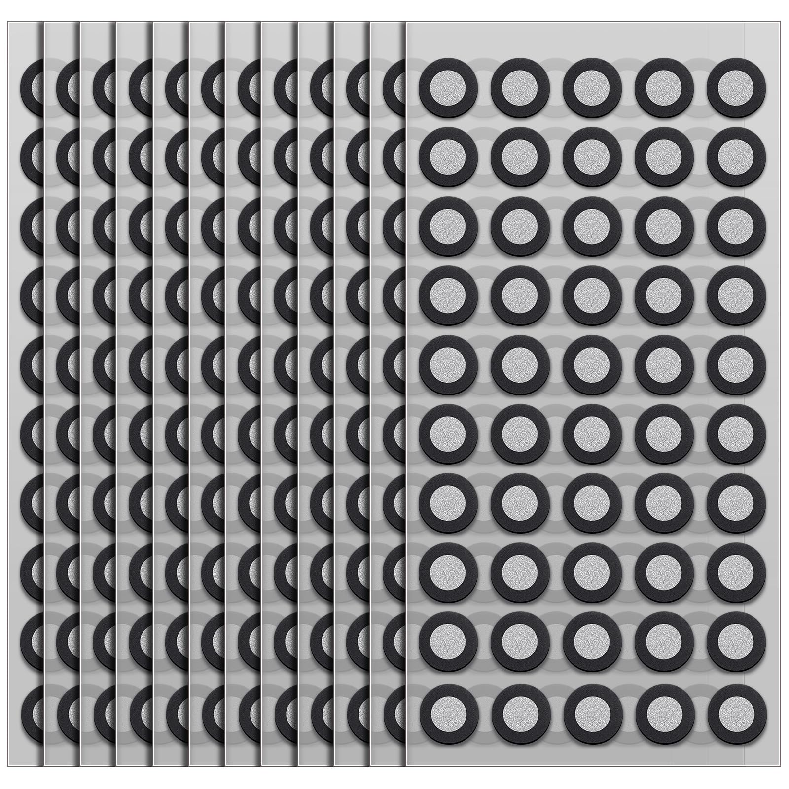 Marspark 12 Sheets 600 Dots 6.0mm 3D Scanning Markers for 3D Scanner Accurate Tracking Dots Reference Point Markers Diffuse Refl