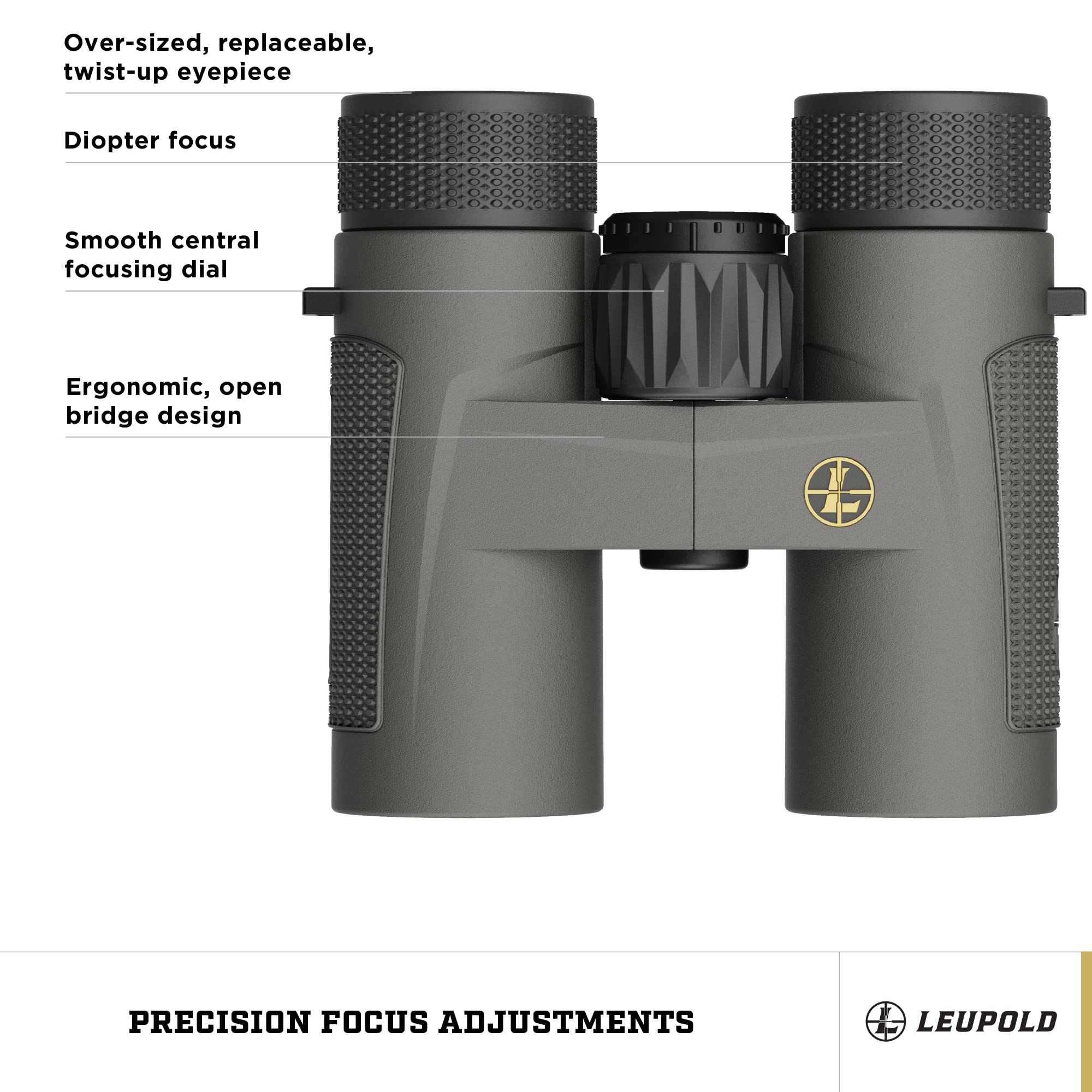 Leupold Bx 4 Pro Guide Hd Binoculars, 10X32Mm, Shadow Gray (172660)
