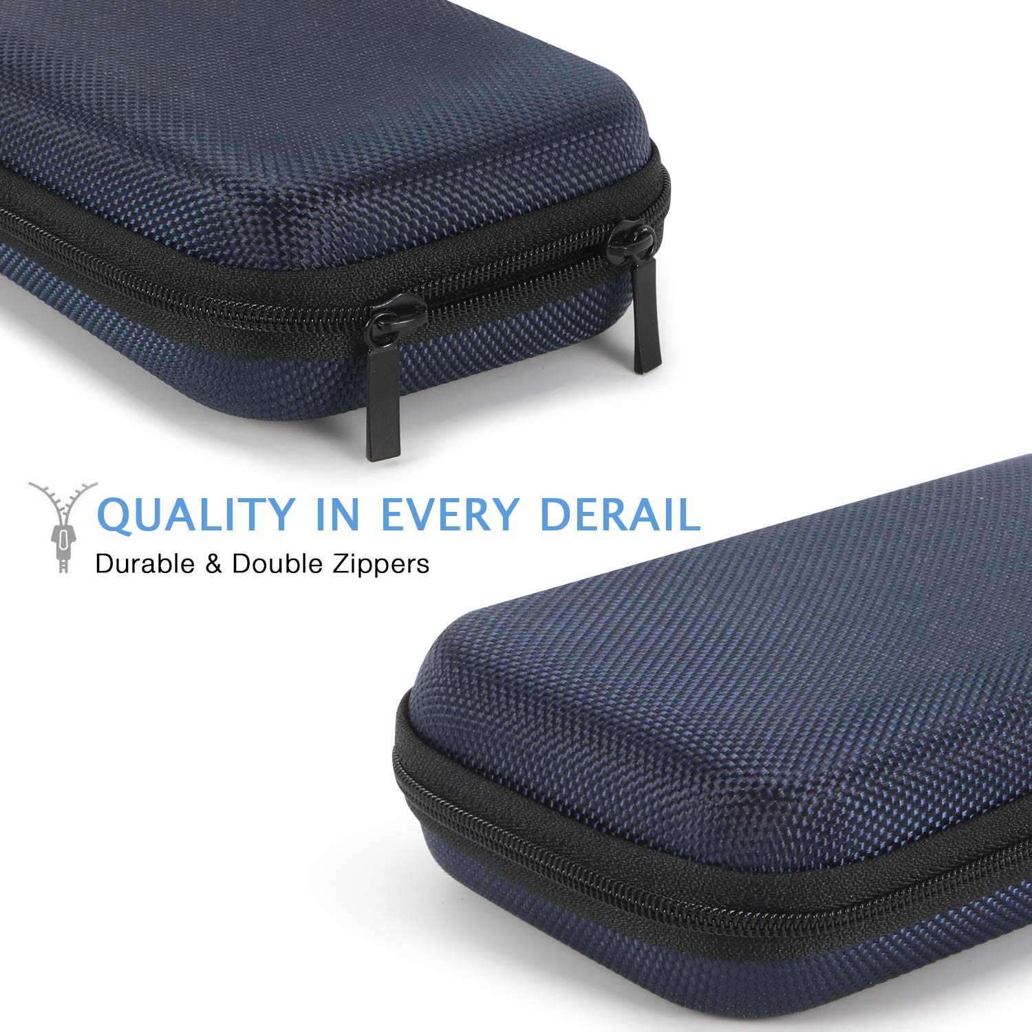 Hard Eva Protective Case - Glcon Portable Storage Case For Charging Cable, Power Bank, Hard Drive, Cell Phone, External Battery