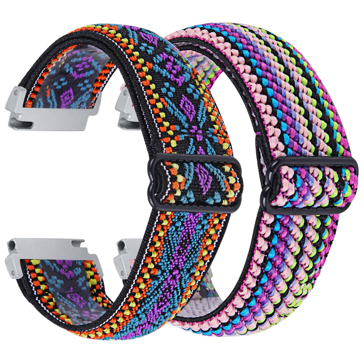 Chofit Elastic Nylon Loop Compatible With Spade & Co Health Smartwatch 3 Bands,Soft Stretchy Adjustable Watch Strap Replacement