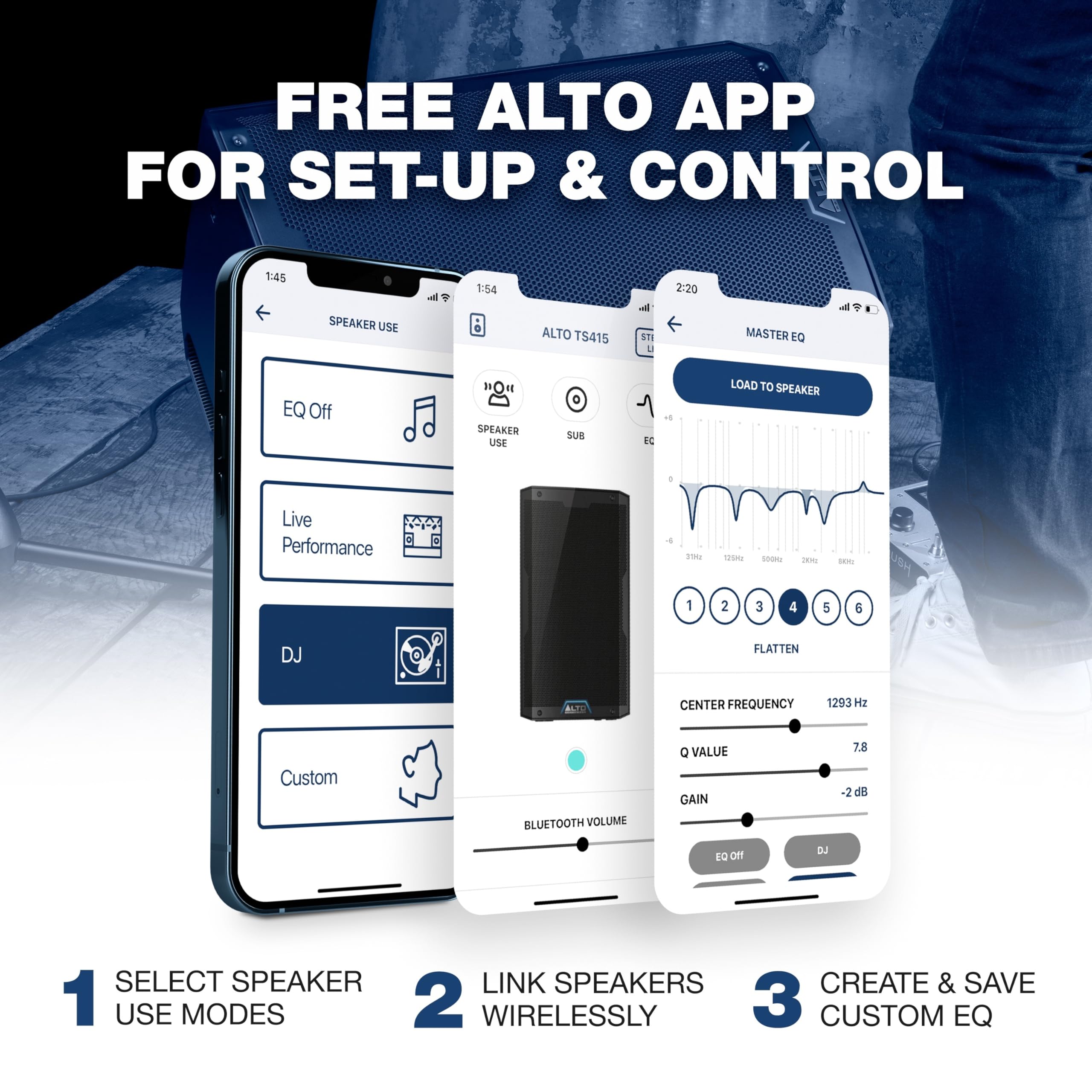 Alto Ts415 2500W 15 Powered Pa Speaker With 3 Channel Mixer, Bluetooth Streaming, Wireless Loudspeaker Linking, Dsp And Alto App