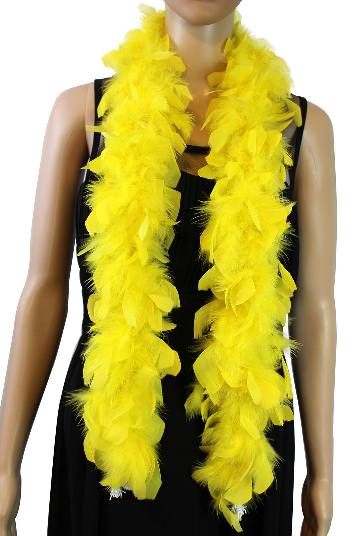 Kids Feather Boa 25 Gram, 4 Feet Long Chandelle Feather Boa, Great For Party, Wedding, Halloween Costume, Christmas Tree, Decora