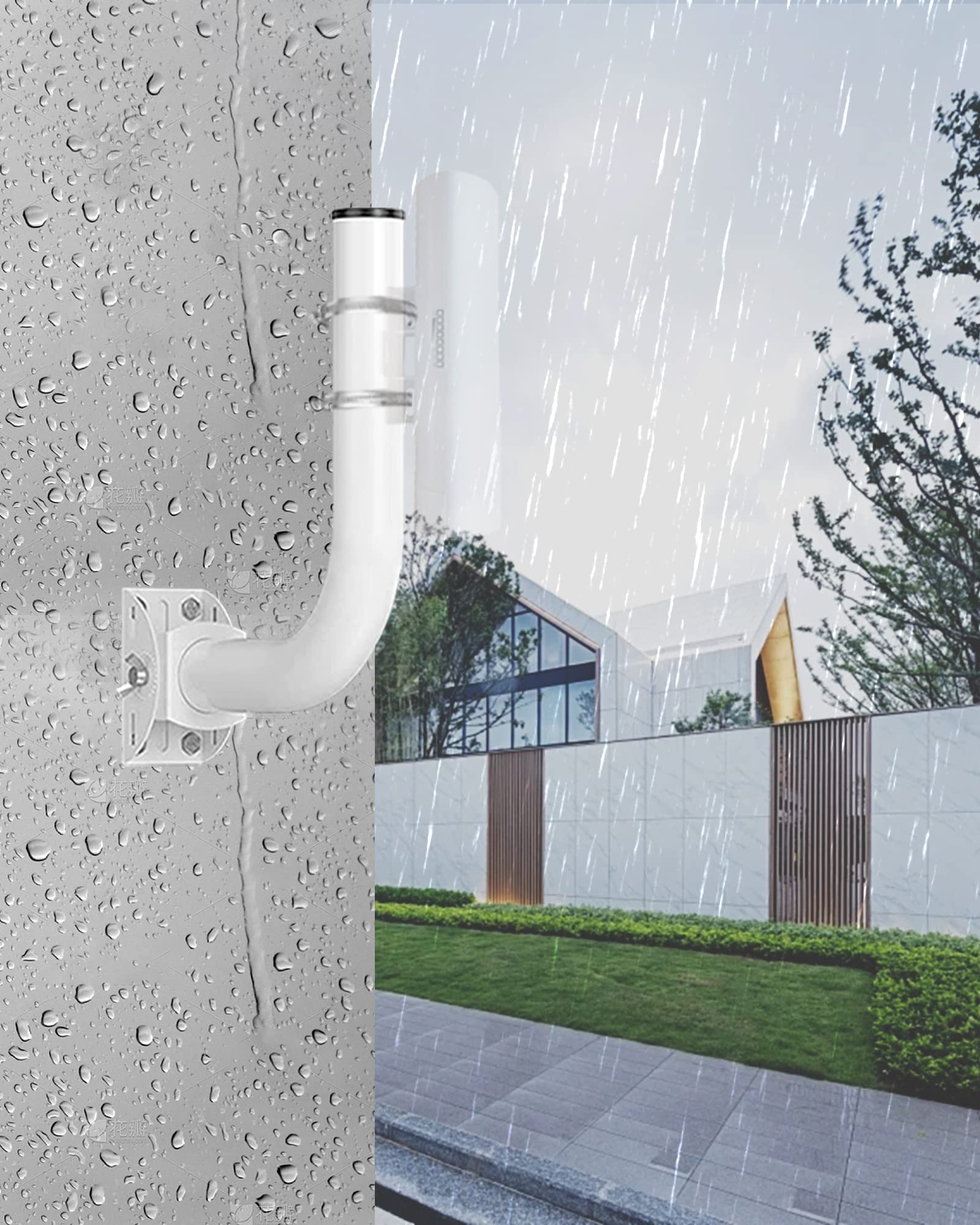 Wireless Bridge Antenna Mount, 12'' Universal Adjustable J Pole & Wall Bracket Mount For Ap Access Point Client Bridge Cpe, Outd