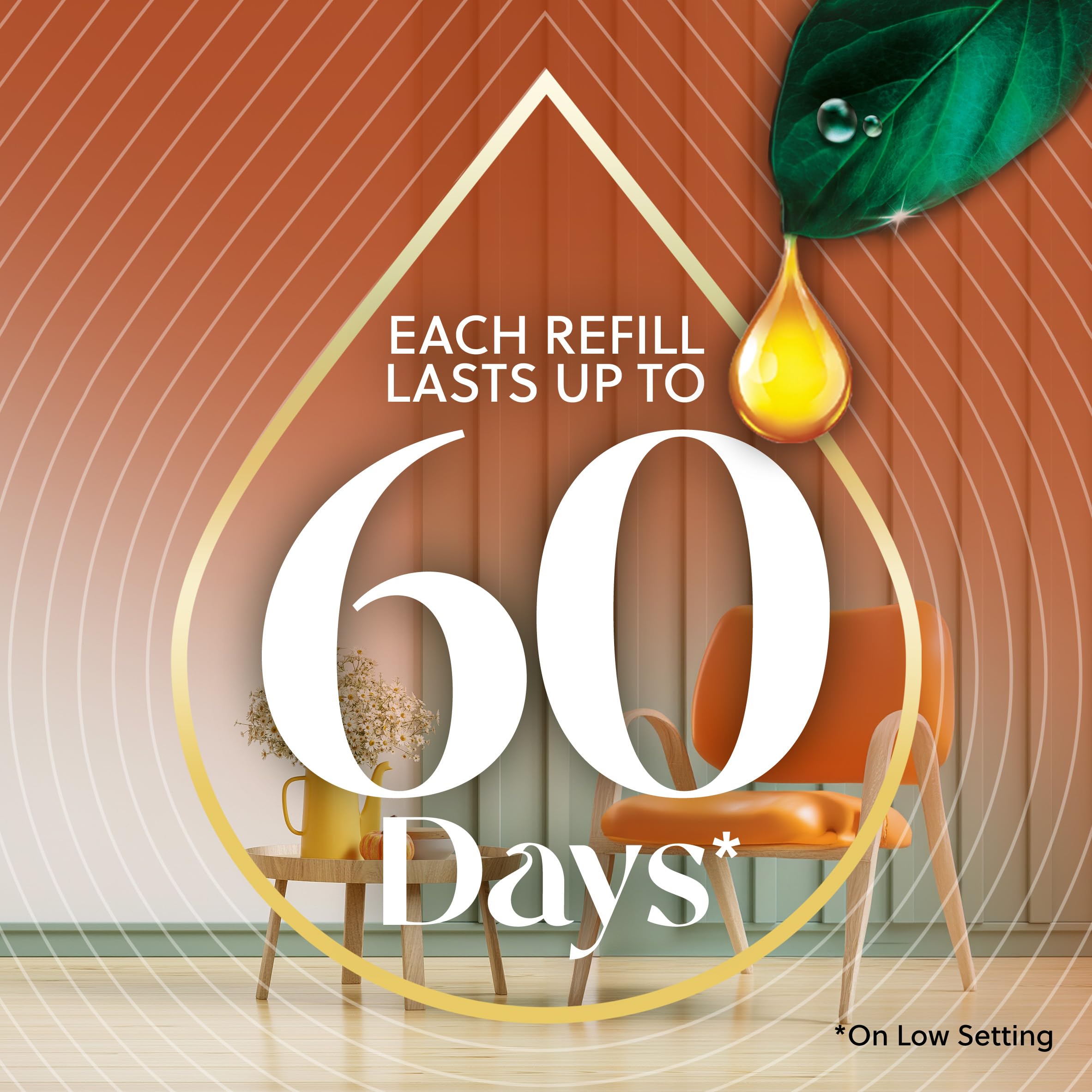 Air Wick Plug In Advanced Scented Oils Refills, Harvest Pumpkin + Spice,Fall Decorations For Home,Plug In Air Fresheners For Hom