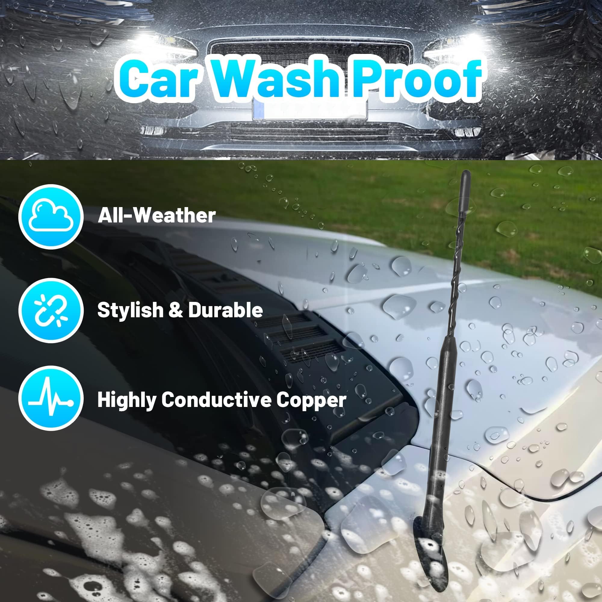 Anina 9 Inch Car Radio Antenna Mast For 2007 2020 Ford Focus Explorer Ranger Lincoln Mkt Mercury Milan Am Fm Roof Mount Vehicle