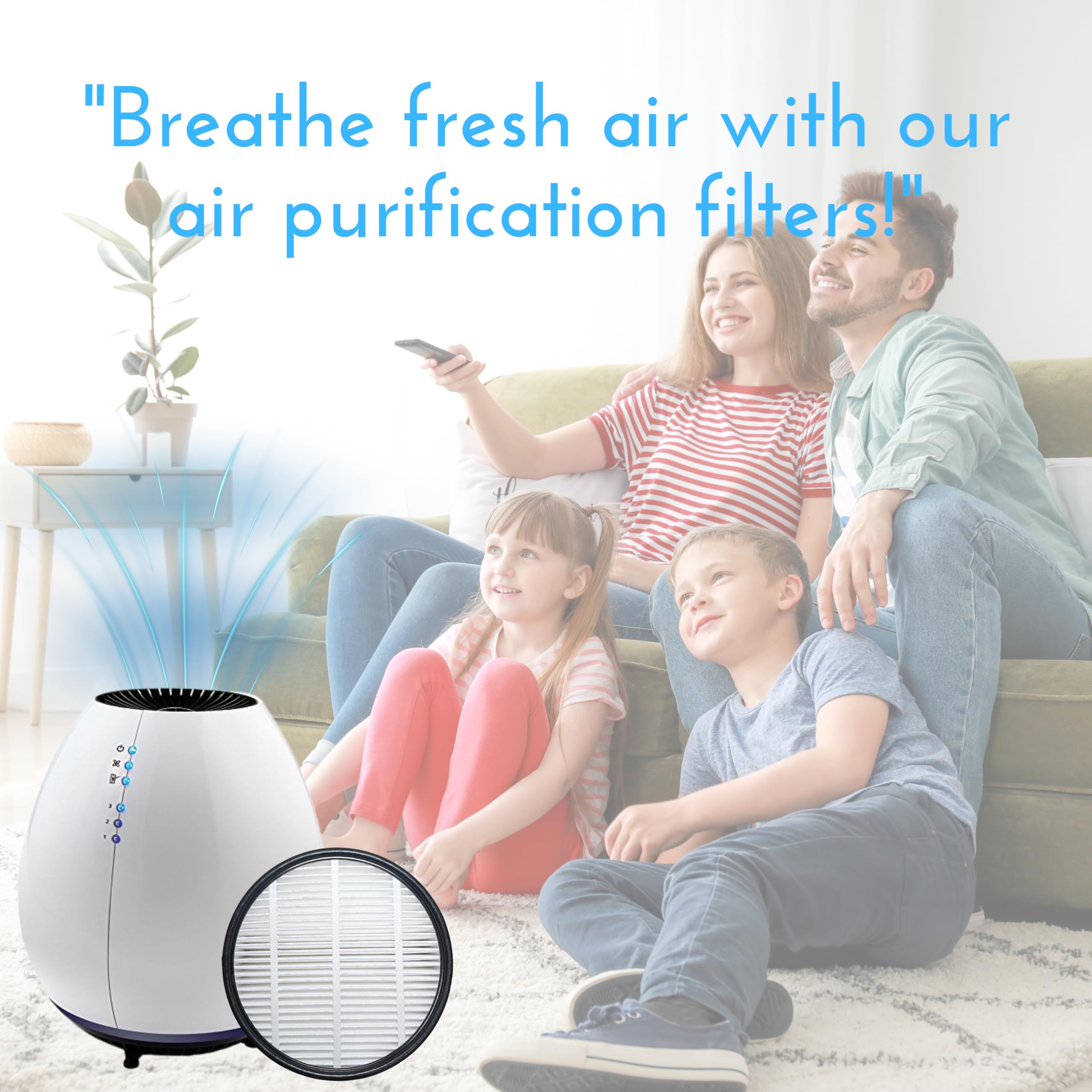 Nispira Filter Replacement For Holmes Egg Air Purifier 360 Hap600B Tu True Hepa Air Intake Removes Dust, Contaminants, 1 Pack