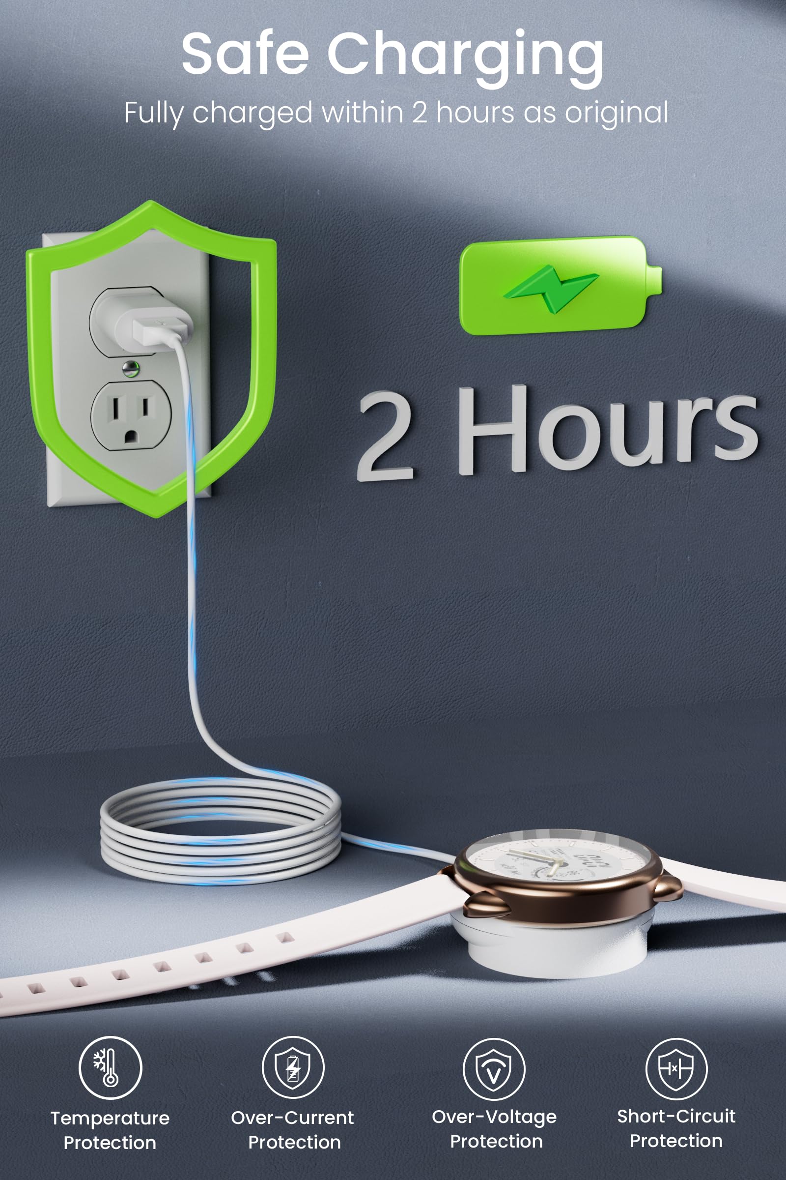 Yaekea Fossil Watch Charger For Fossil/Misfit/Michael Kors/Skagen/Emporio Armani/Kate Spade/Diesel Smart Watch Charging Cable St