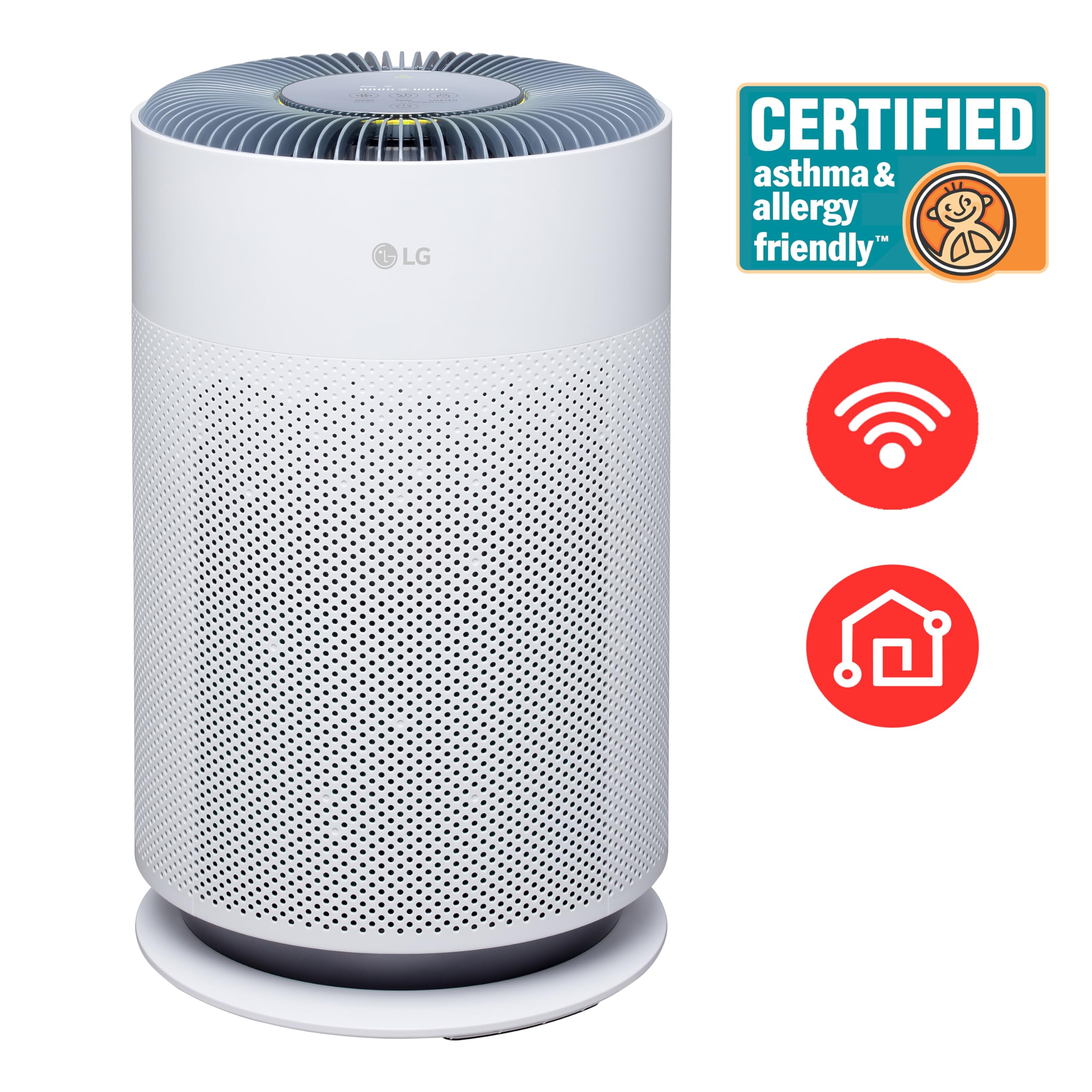 Lg Puricare 360 Air Purifiers For Home, Large And Small Room, Bedroom, Up To 2,059 Ft In 1 Hr With Nanofiber True Hepa Filter, 3