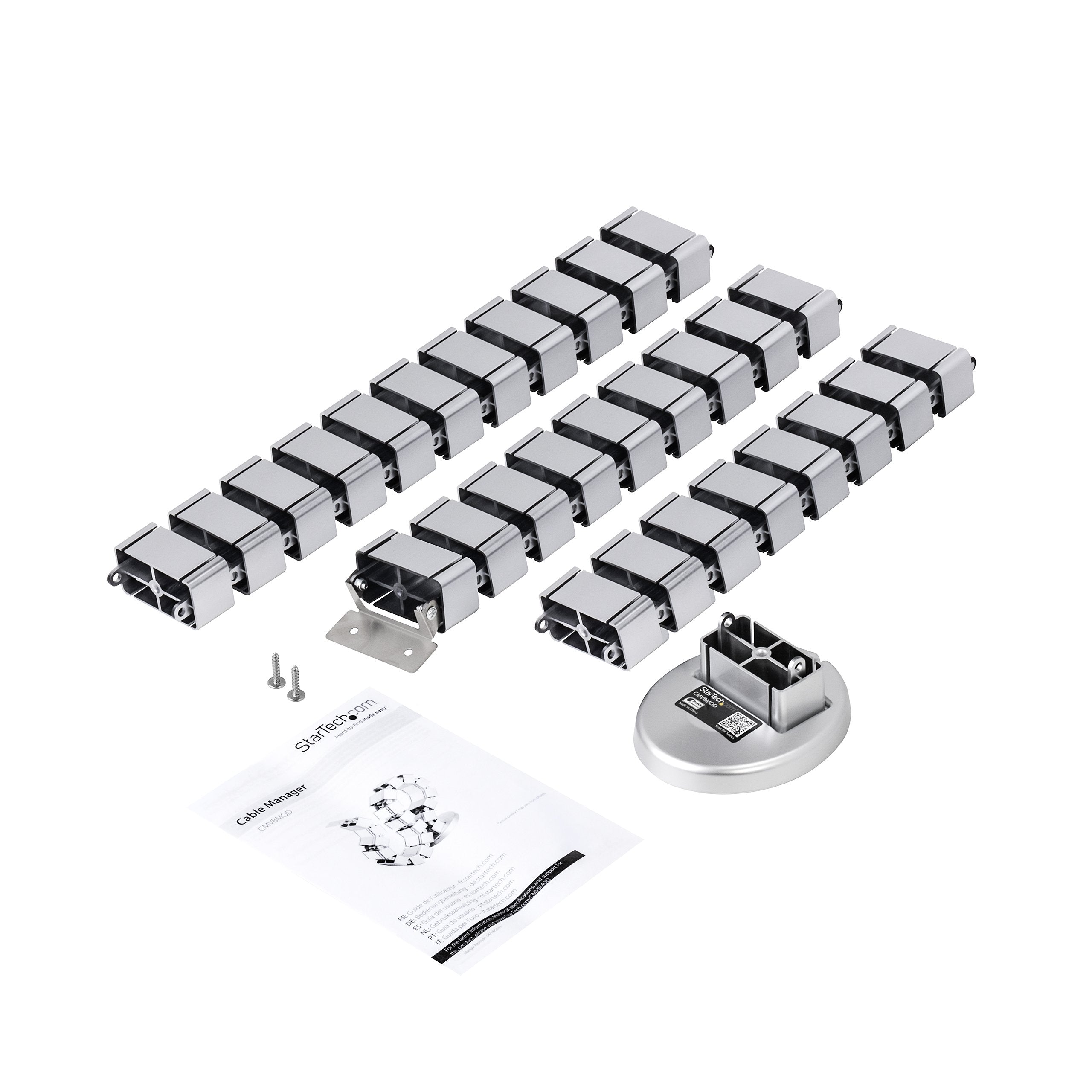 Startech.Com Spine Cable Management - Weighted Base Plate - Cord Cover - Cable Organizer - Cord Protector - Cable Raceway (Cmvbm