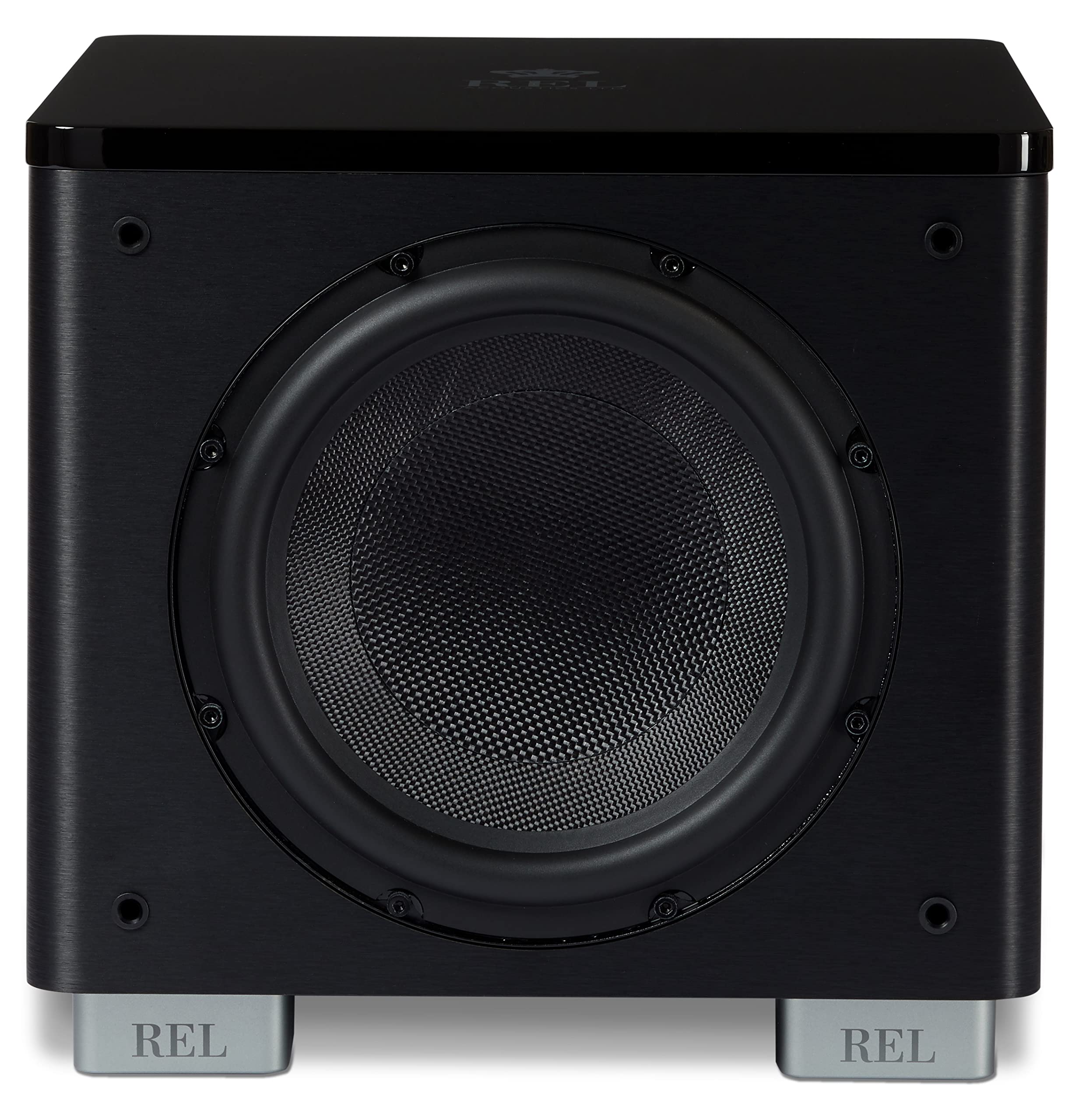 Rel Ht/1003 Mkii 10 Inch Powered Subwoofer � Compact Design With Class D Amplifier For Deep Bass In Home Theater, Stereo Systems, And Surround Sound � Line Grained Black Finish