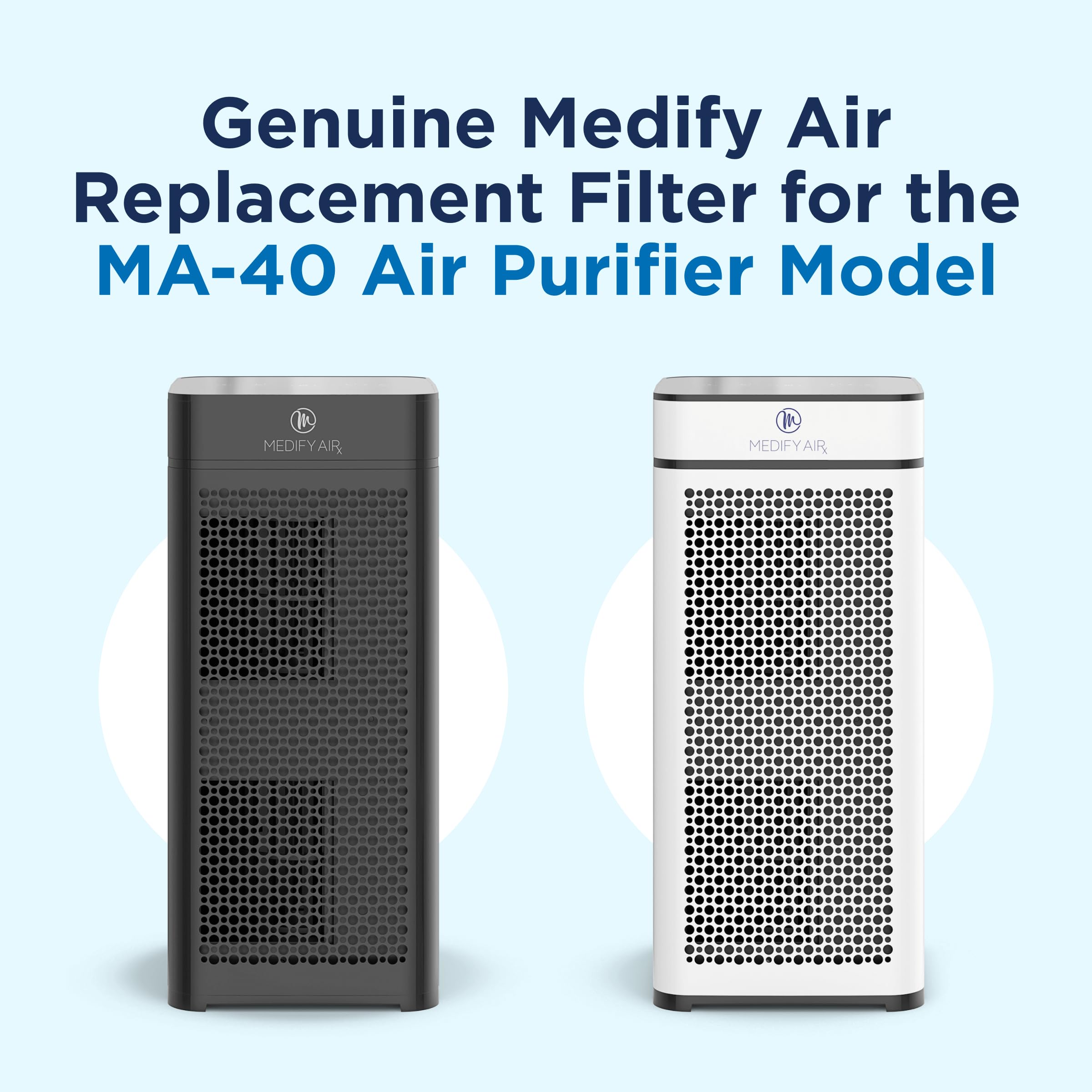 Medify Air Ma 40 Genuine Replacement Filter | For Allergens, Wildfire Smoke, Dust, Odors, Pollen, Pet Dander | 3 In 1 With Pre F