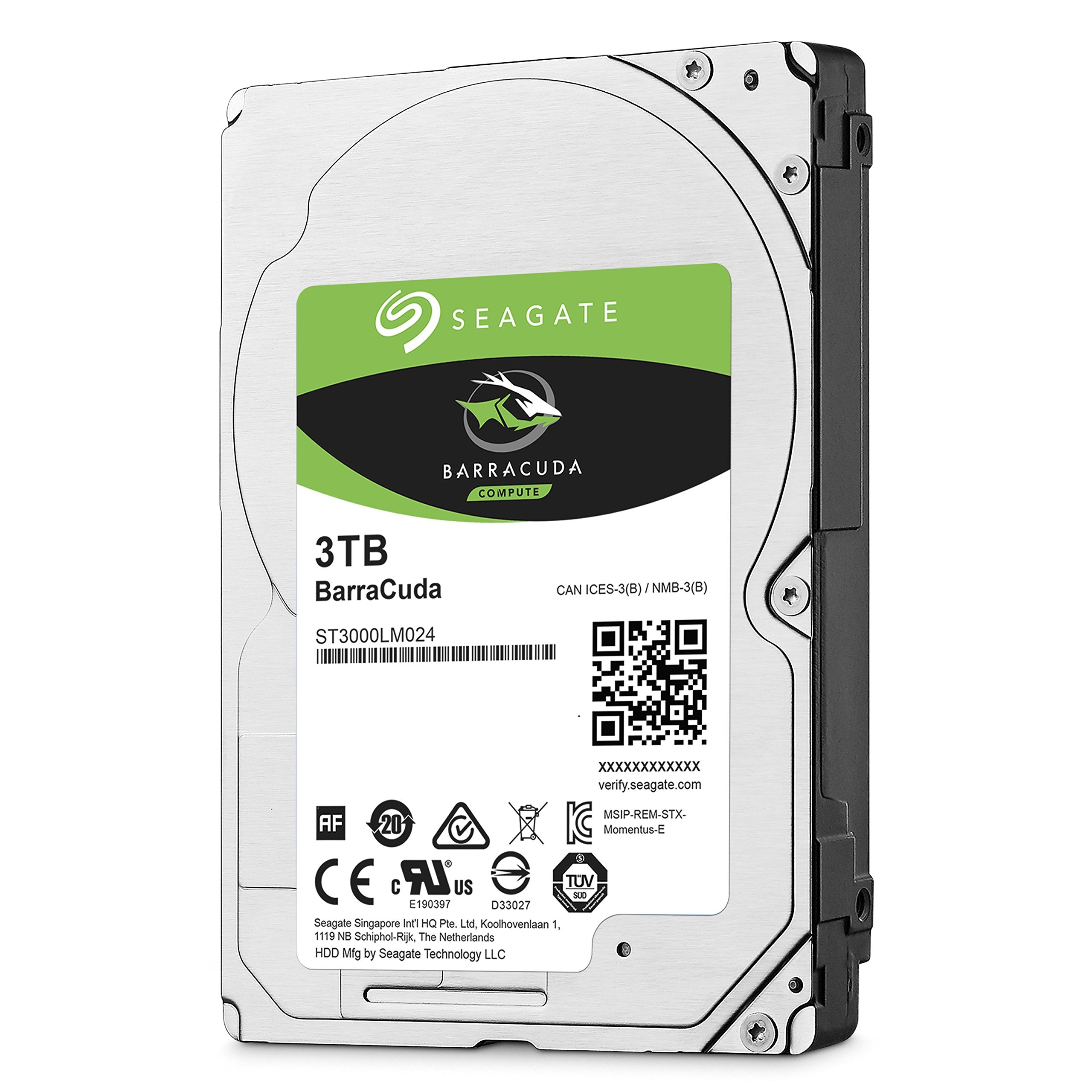 Seagate Barracuda 3Tb Internal Hard Drive Hdd   2.5 Inch Sata 6Gb/S 5400 Rpm 128 Mb Cache For Computer Desktop Pc (St3000Lm024)