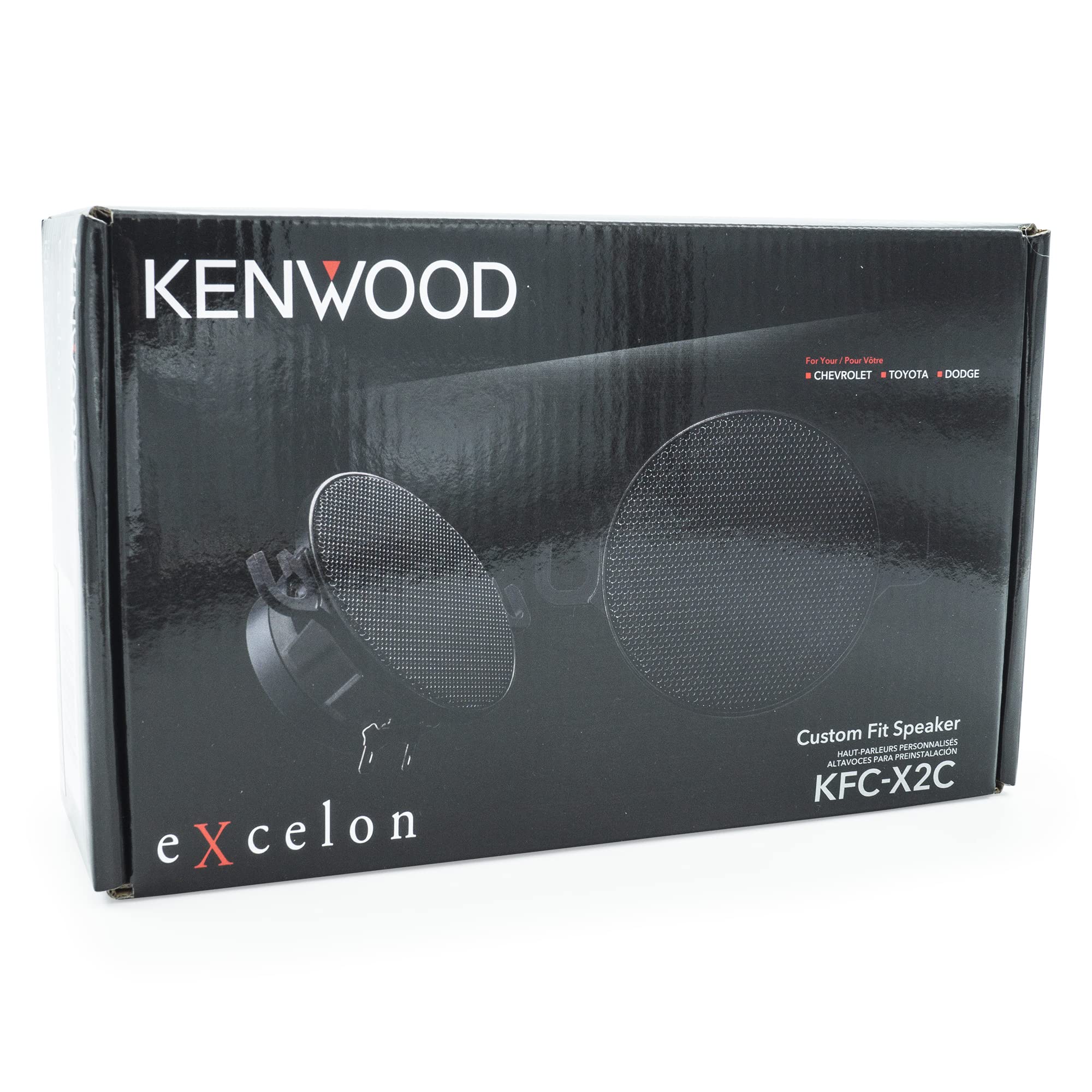 Kenwood Excelon Kfc X2C 2.5 Inch Mid Range Factory Replacement Car Speakers, 120 Watts Max Power (Pair)