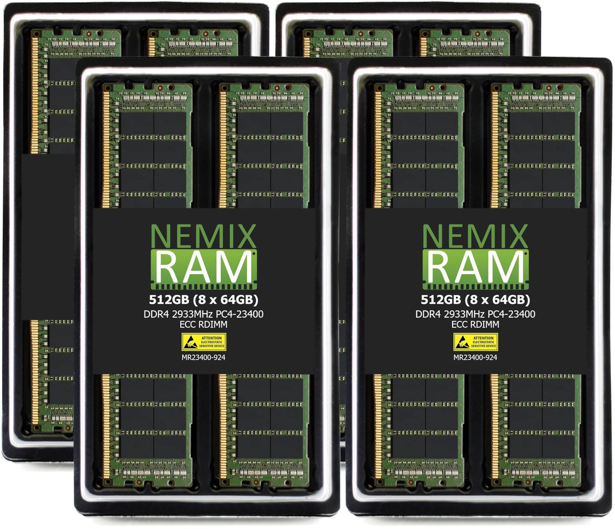 Nemix Ram 512Gb (8X64Gb) Ddr4 2933Mhz Pc4-23400 2Rx4 1.2V Cl21 288-Pin Ecc Rdimm Registered Server Memory Kit Compatible With Apple Mac Pro 2019 7,1