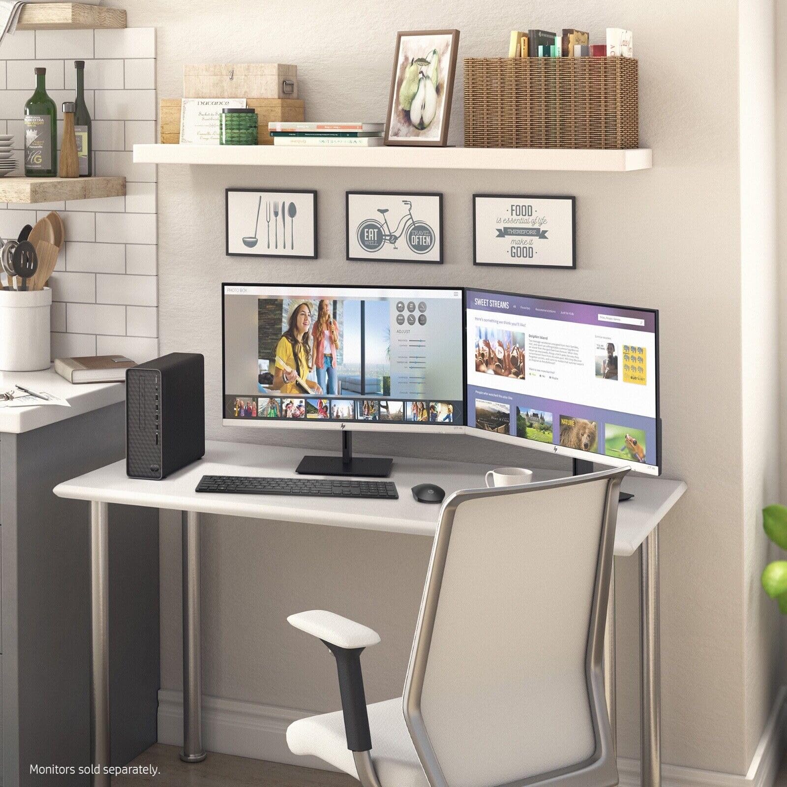 Hp Slim Desktop, Intel Core I3 10105 Processor, 12Gb Ddr4 Ram, 512Gb Pcie M.2 Ssd, Hdmi, Rj 45, Wireless Keyboard & Mouse, Wi Fi