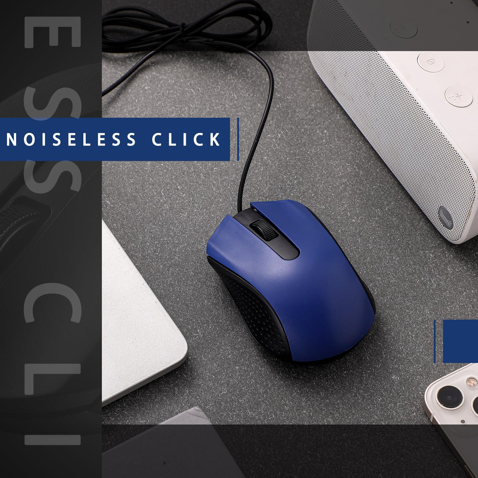 Hoteam 12 Pcs Wired Computer Mouse Bulk Cord Usb Computer Mice Ergonomic Wired Mouse For Pcs, Computers, Laptops, Gaming Office