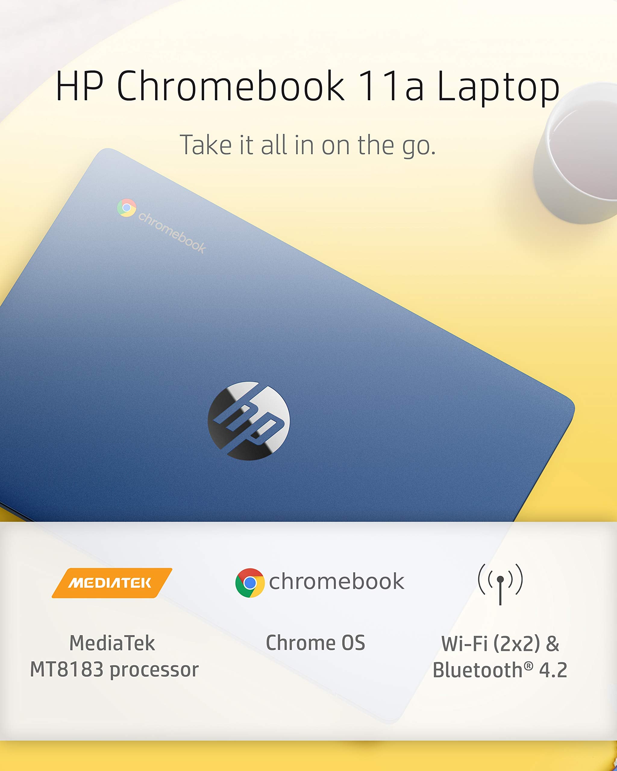 Hp Chromebook 11 Inch Laptop   Mediatek   Mt8183   4 Gb Ram   32 Gb Emmc Storage   11.6 Inch Hd Ips Touchscreen   With Chrome Os