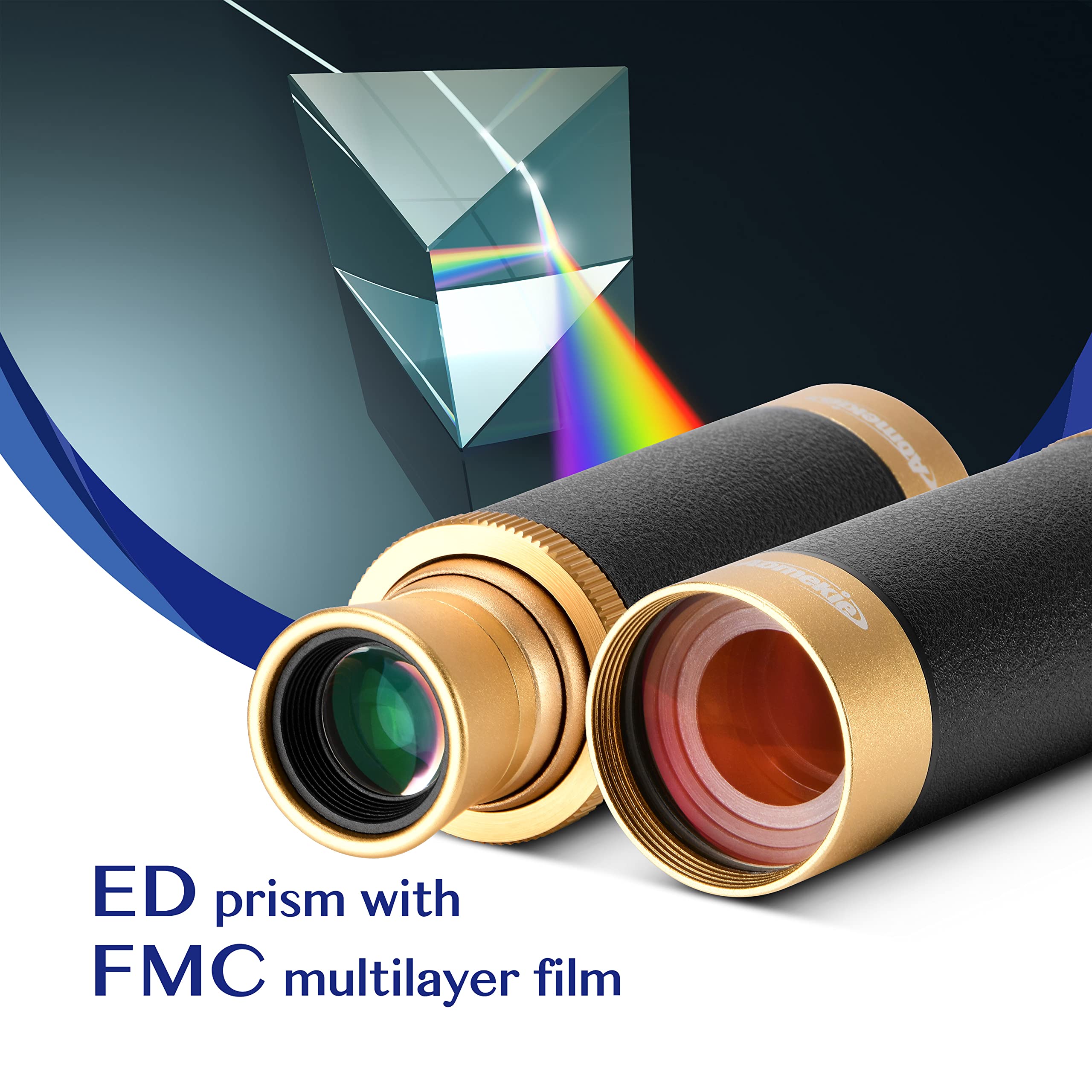 Aomekie Pirate Monocular Telescope 25X50 Handheld Telescope Adjustable Ed Captain'S Binoculars For Adults With Bag And Wooden Ca