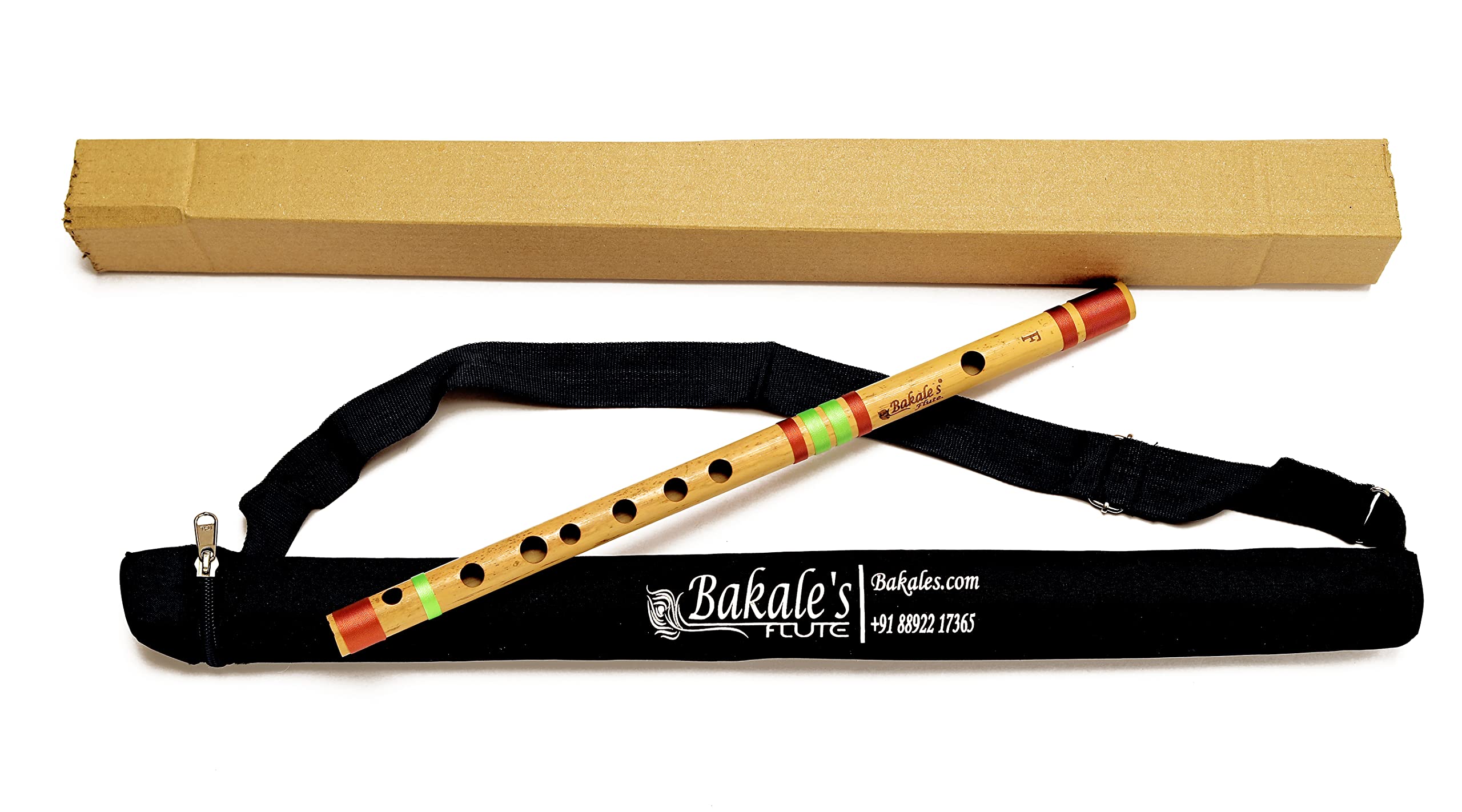 Bakale Flutes F Bass Bansuri Flute Left Handed  28.5 Inches  440Hz