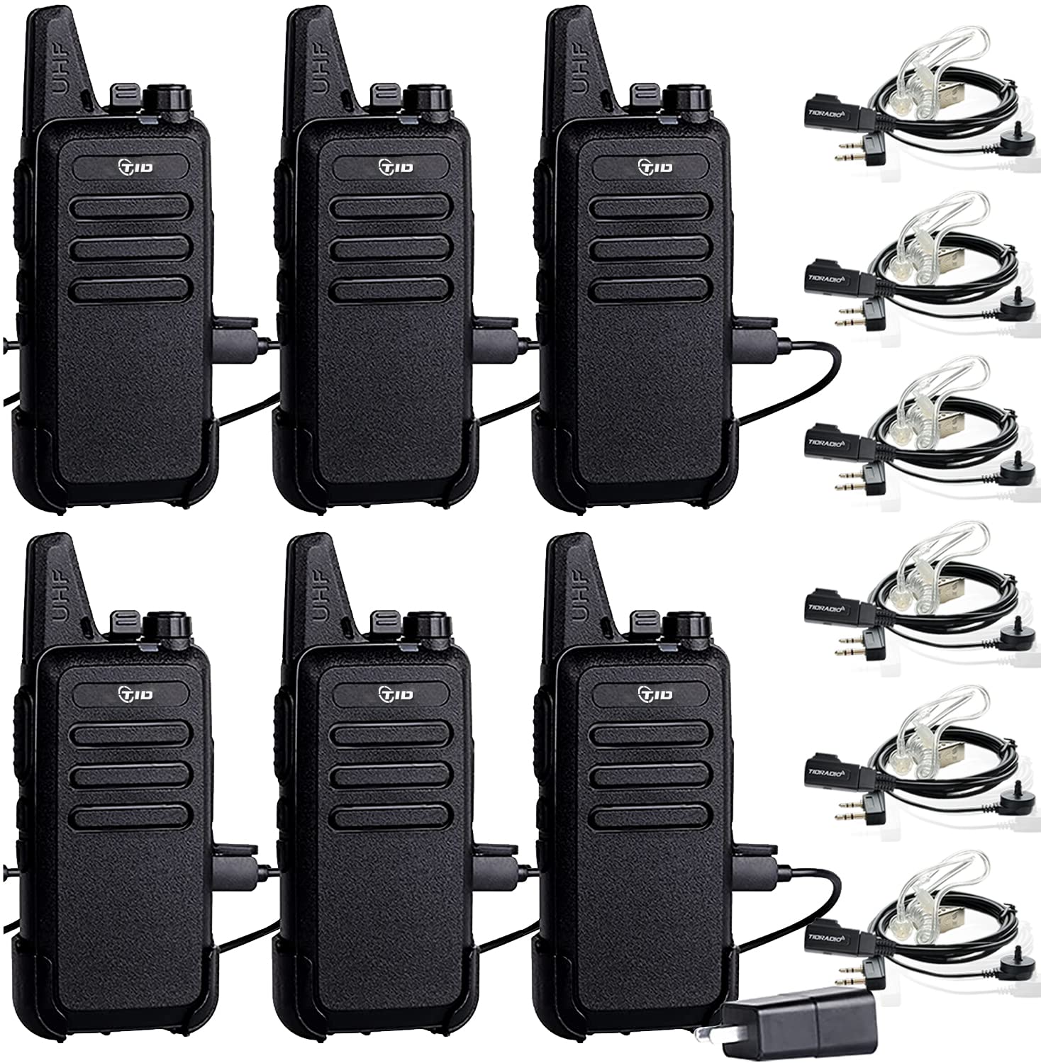 Tidradio Walkie Talkies For Adults Long Range Two Way Radio License Free Vox Radios Walkie Talkies Rechargeable 2 Way Radio With